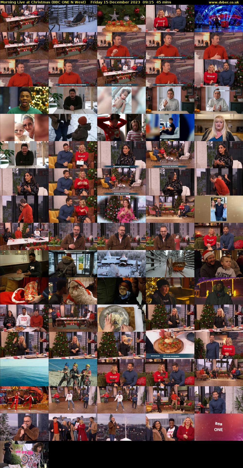 Morning Live at Christmas (BBC ONE N West) Friday 15 December 2023 09:15 - 10:00