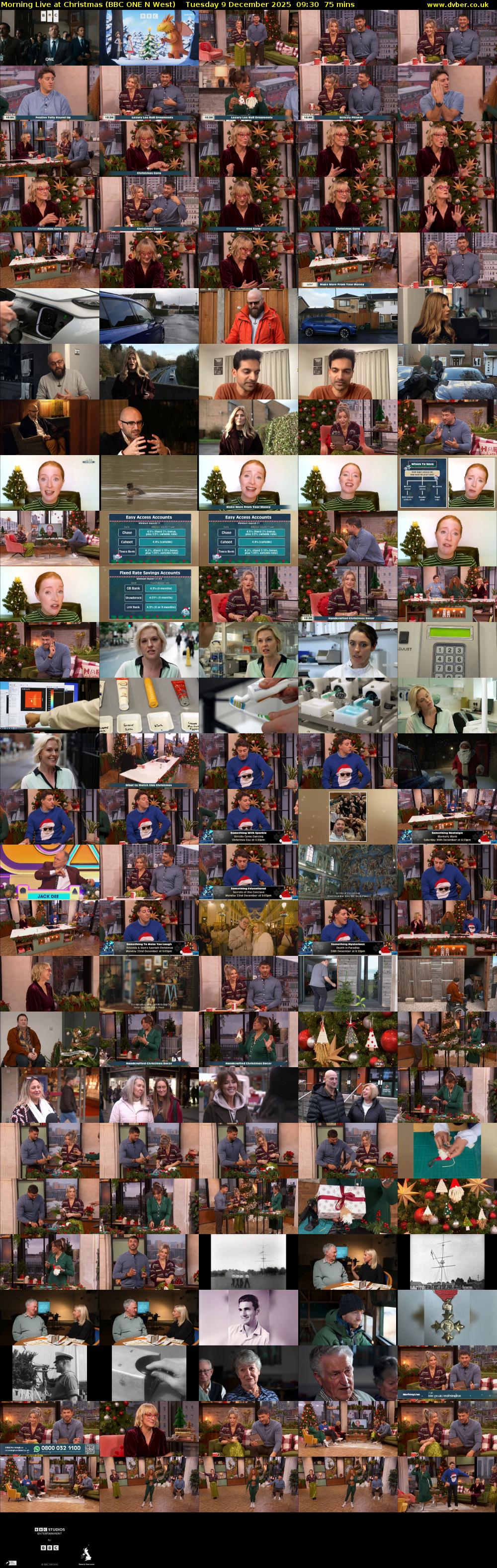 Morning Live at Christmas (BBC ONE N West) Tuesday 9 December 2025 09:30 - 10:45