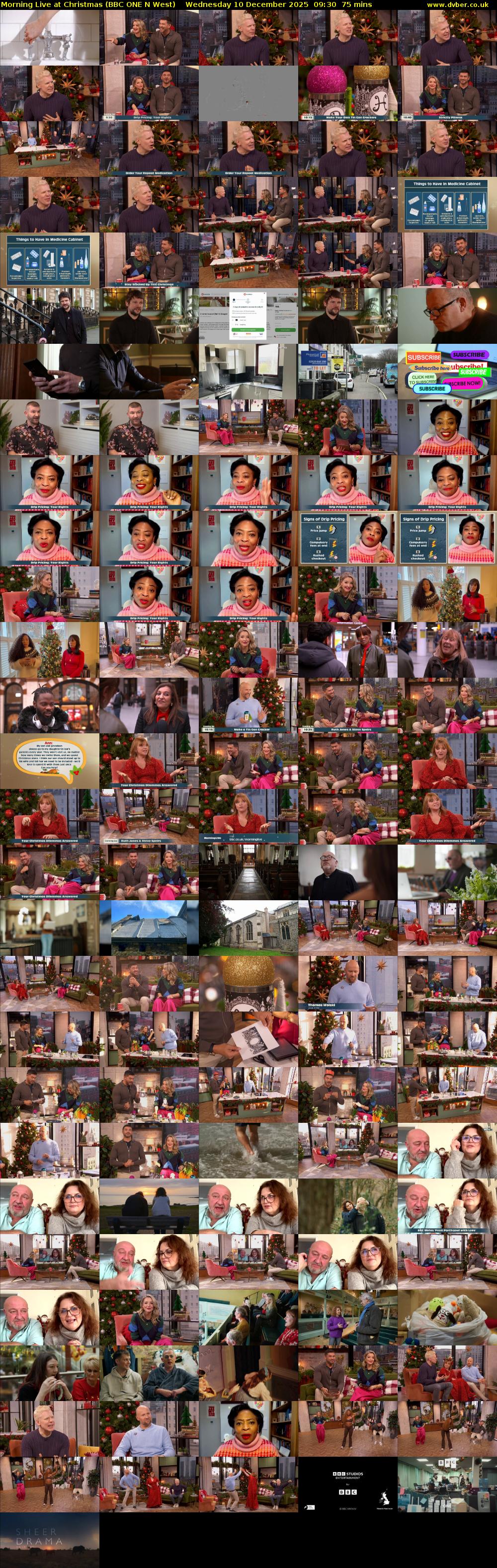 Morning Live at Christmas (BBC ONE N West) Wednesday 10 December 2025 09:30 - 10:45