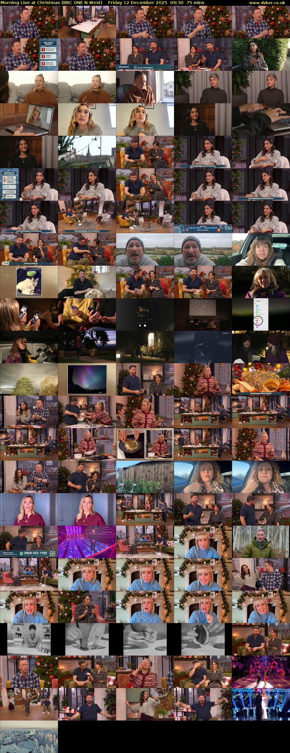 Morning Live at Christmas (BBC ONE N West) Friday 12 December 2025 09:30 - 10:45