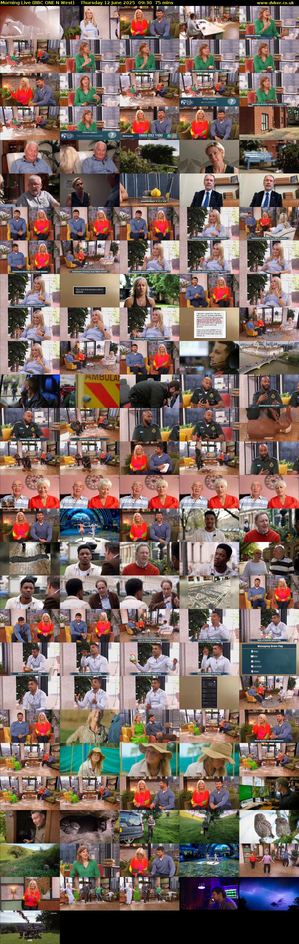 Morning Live (BBC ONE N West) Thursday 12 June 2025 09:30 - 10:45