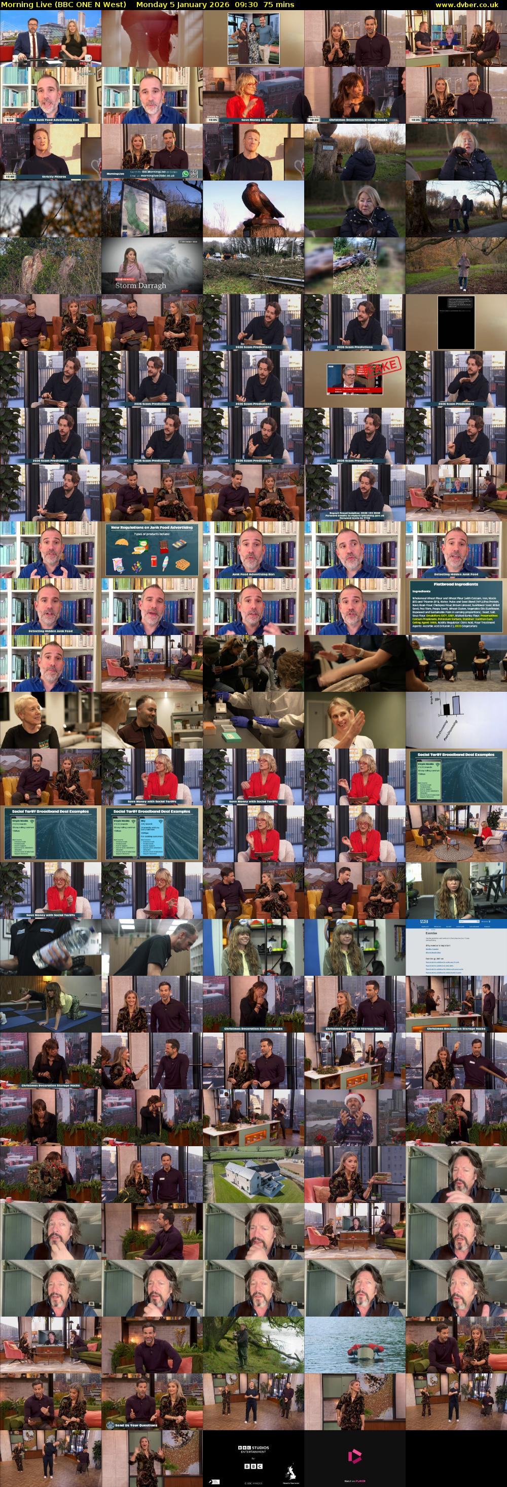 Morning Live (BBC ONE N West) Monday 5 January 2026 09:30 - 10:45