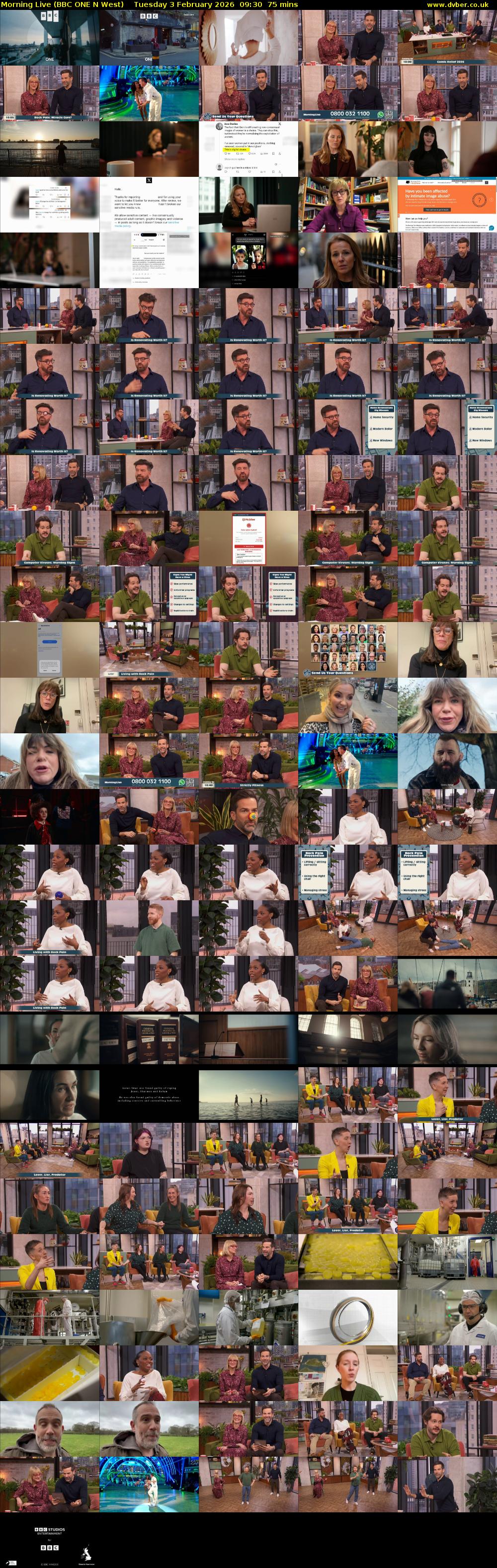 Morning Live (BBC ONE N West) Tuesday 3 February 2026 09:30 - 10:45