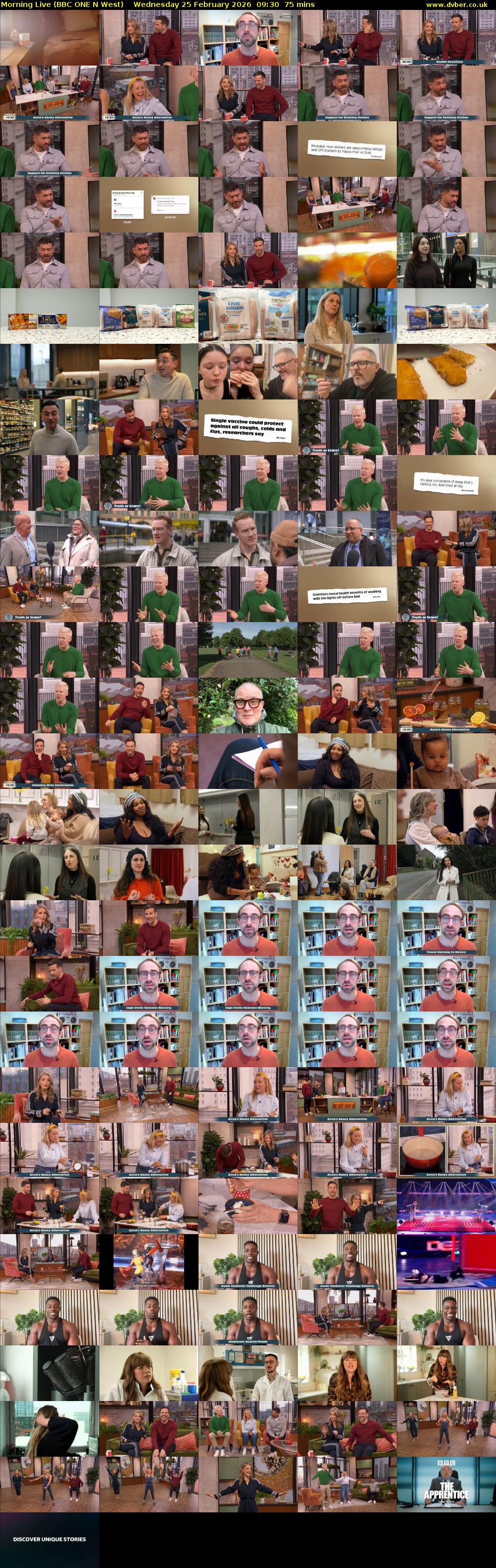 Morning Live (BBC ONE N West) Wednesday 25 February 2026 09:30 - 10:45