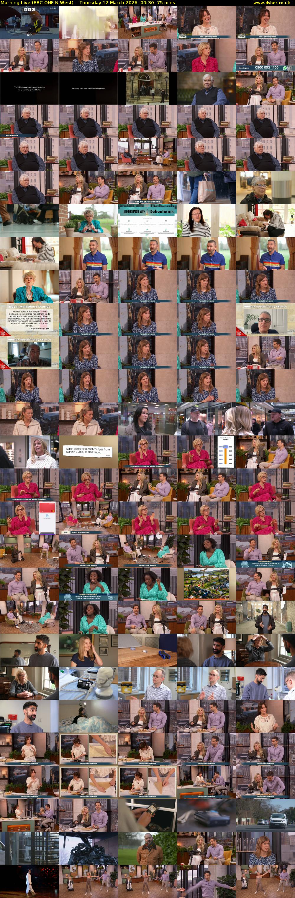 Morning Live (BBC ONE N West) Thursday 12 March 2026 09:30 - 10:45