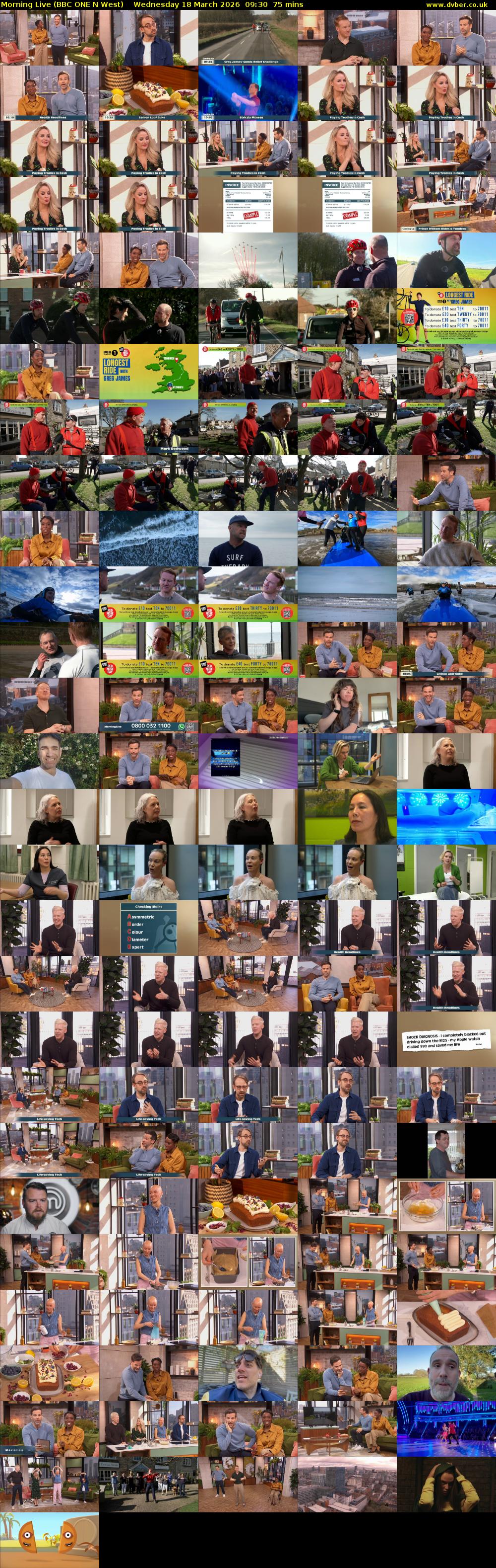 Morning Live (BBC ONE N West) Wednesday 18 March 2026 09:30 - 10:45