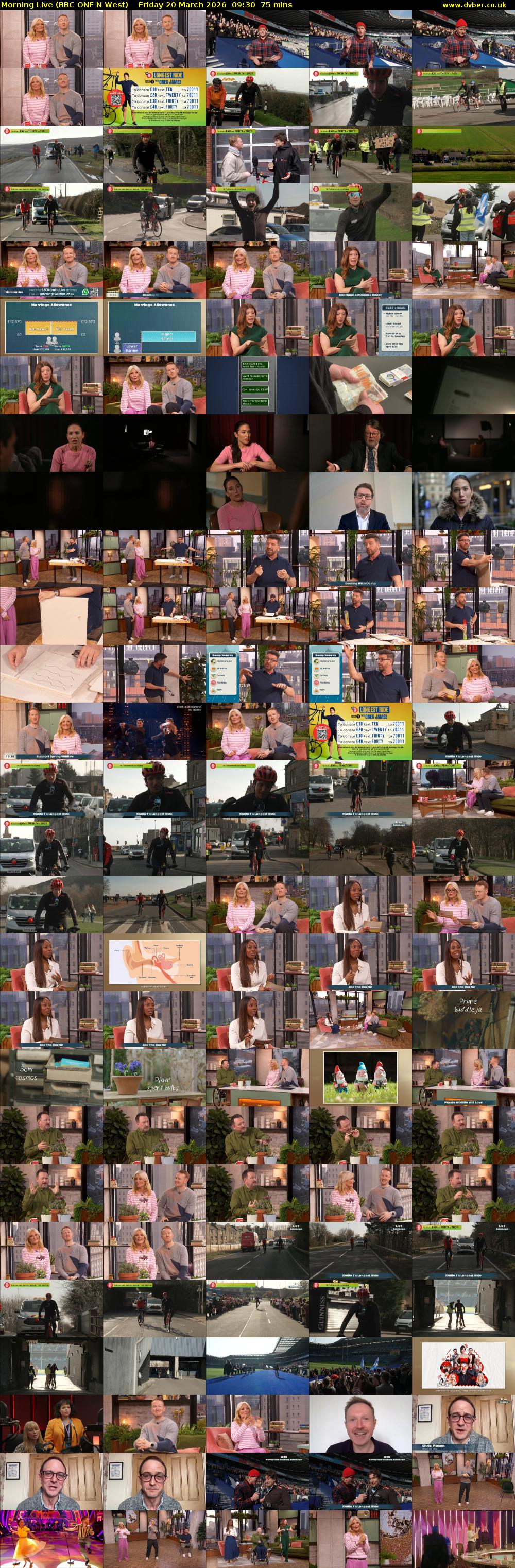 Morning Live (BBC ONE N West) Friday 20 March 2026 09:30 - 10:45