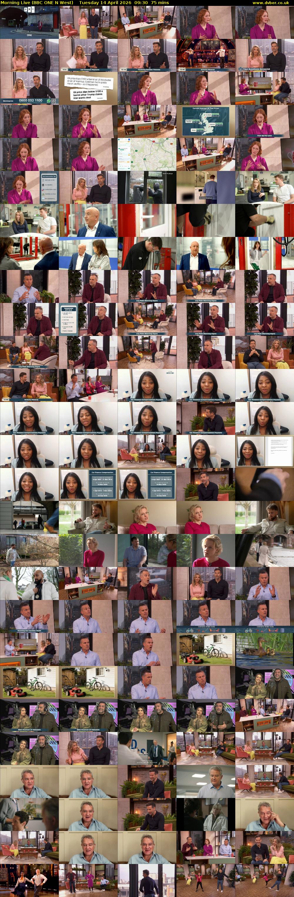 Morning Live (BBC ONE N West) Tuesday 14 April 2026 09:30 - 10:45