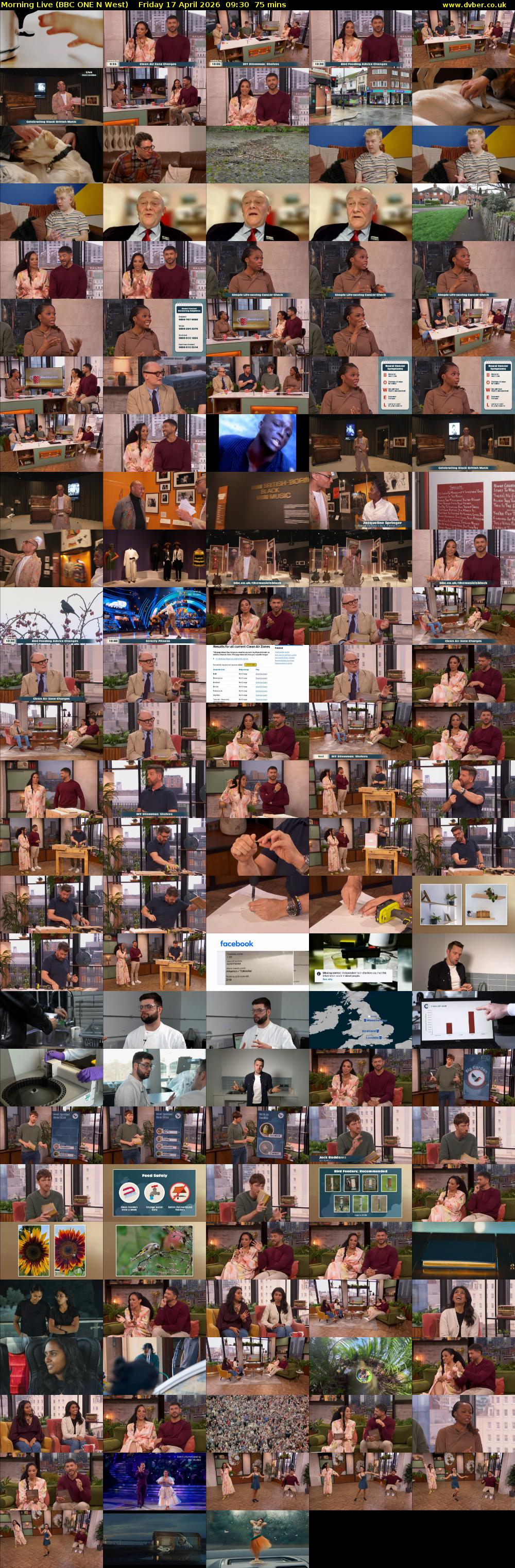 Morning Live (BBC ONE N West) Friday 17 April 2026 09:30 - 10:45