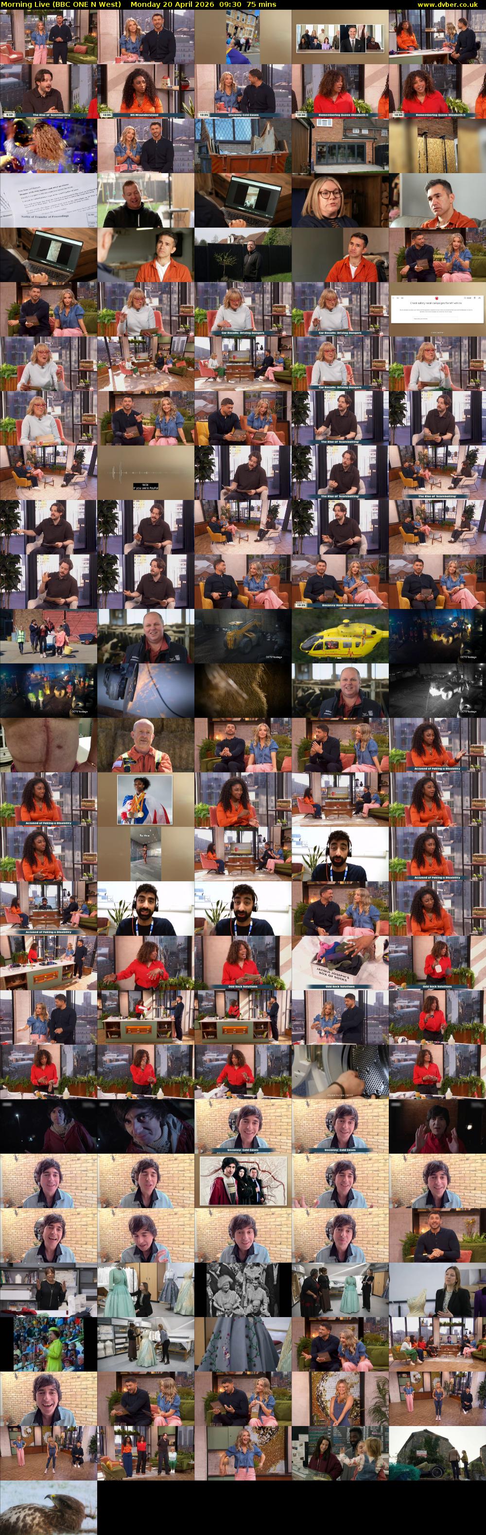 Morning Live (BBC ONE N West) Monday 20 April 2026 09:30 - 10:45