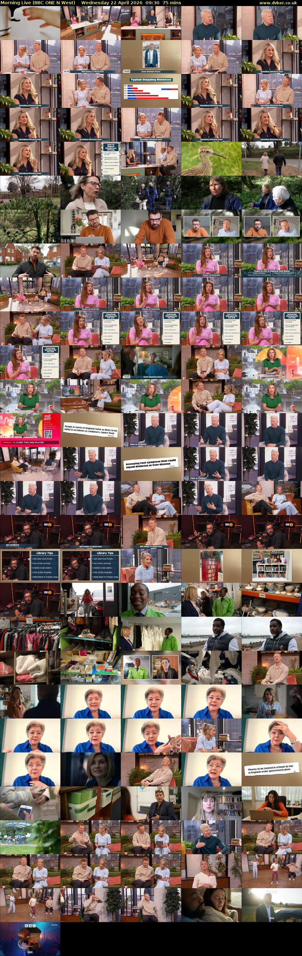 Morning Live (BBC ONE N West) Wednesday 22 April 2026 09:30 - 10:45