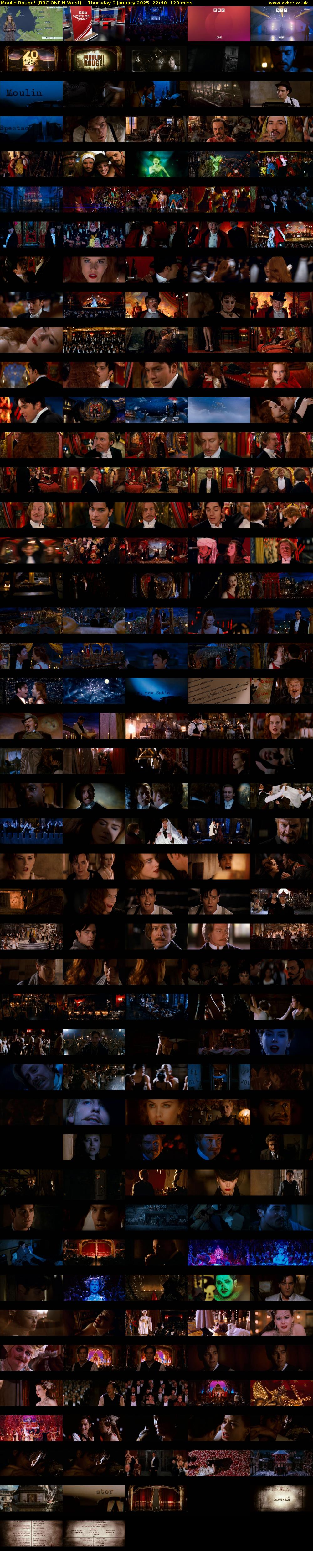 Moulin Rouge! (BBC ONE N West) Thursday 9 January 2025 22:40 - 00:40