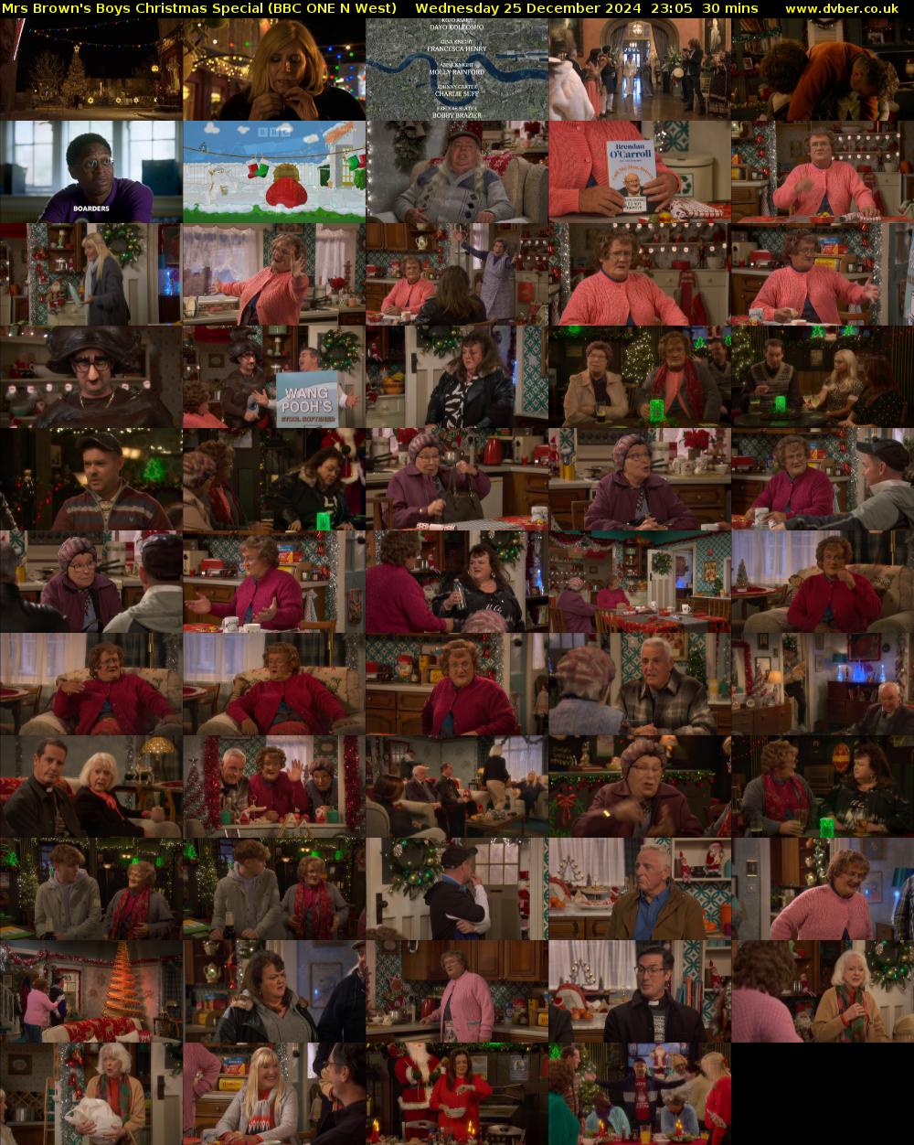 Mrs Brown's Boys Christmas Special (BBC ONE N West) Wednesday 25 December 2024 23:05 - 23:35