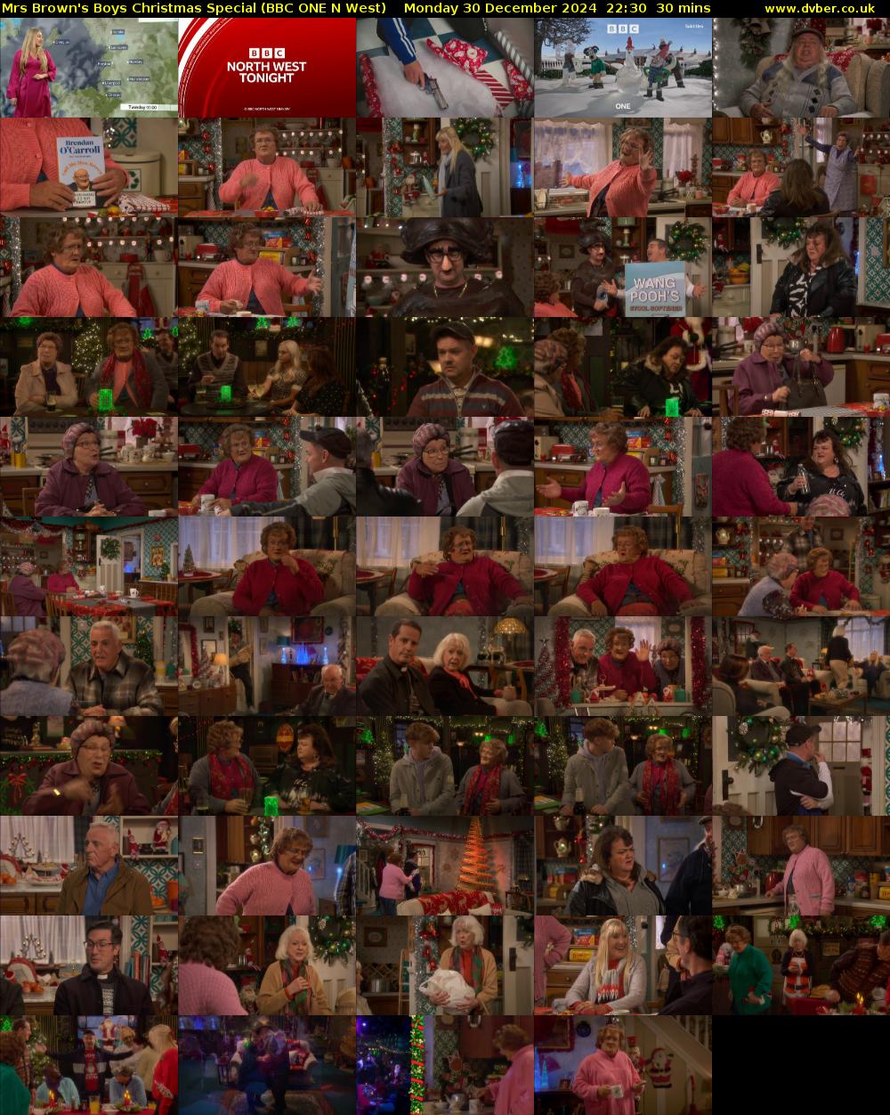 Mrs Brown's Boys Christmas Special (BBC ONE N West) Monday 30 December 2024 22:30 - 23:00