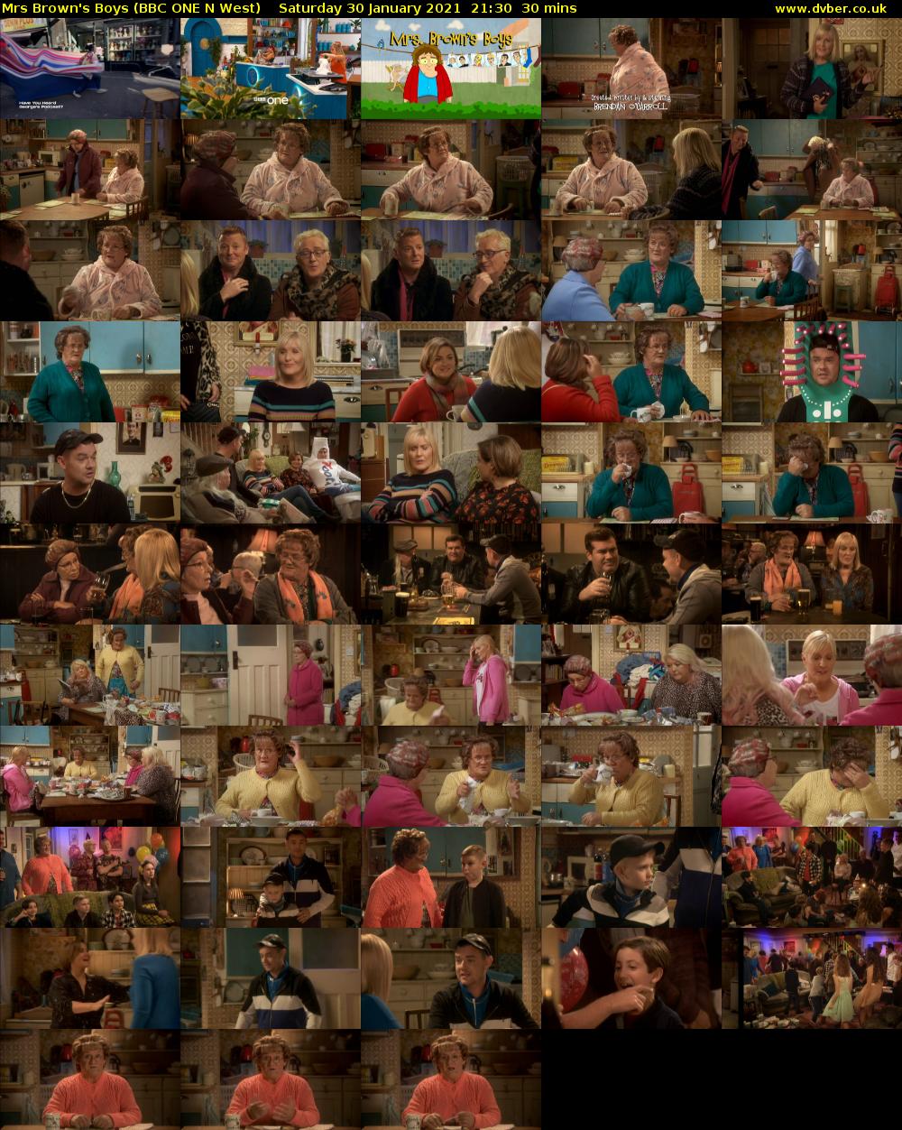 Mrs Brown's Boys (BBC ONE N West) Saturday 30 January 2021 21:30 - 22:00