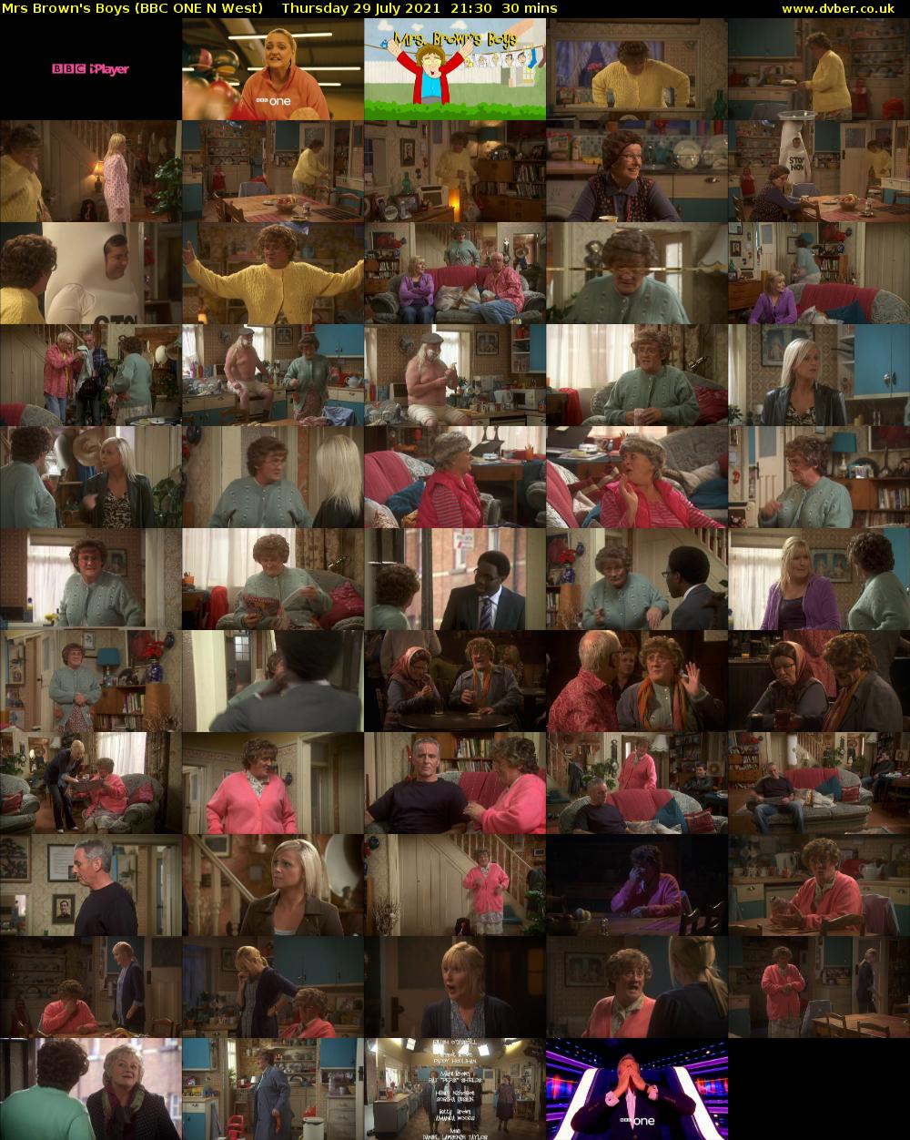Mrs Brown's Boys (BBC ONE N West) Thursday 29 July 2021 21:30 - 22:00