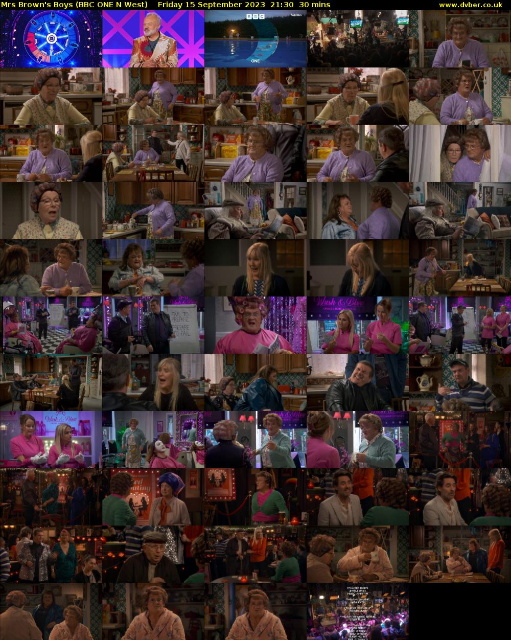 Mrs Brown's Boys (BBC ONE N West) Friday 15 September 2023 21:30 - 22:00