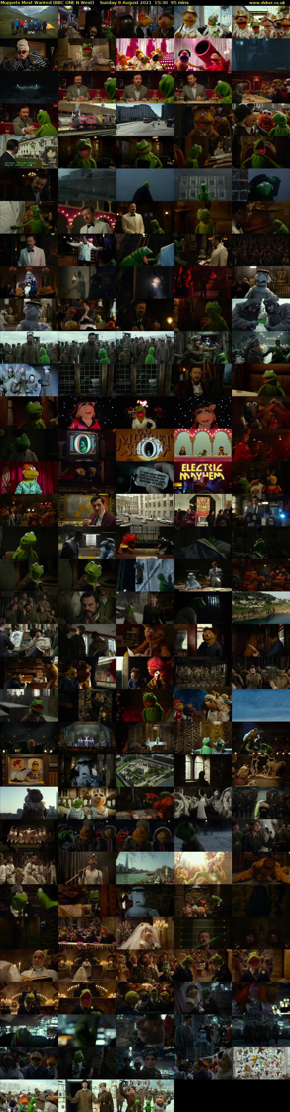 Muppets Most Wanted (BBC ONE N West) Sunday 8 August 2021 15:30 - 17:05