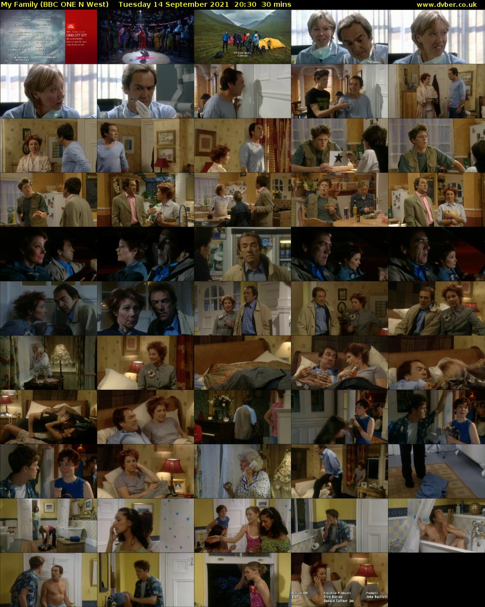 My Family (BBC ONE N West) Tuesday 14 September 2021 20:30 - 21:00