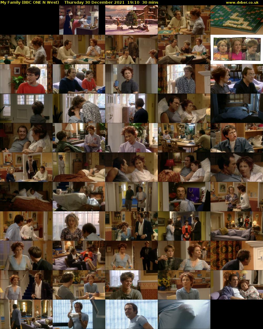 My Family (BBC ONE N West) Thursday 30 December 2021 19:10 - 19:40