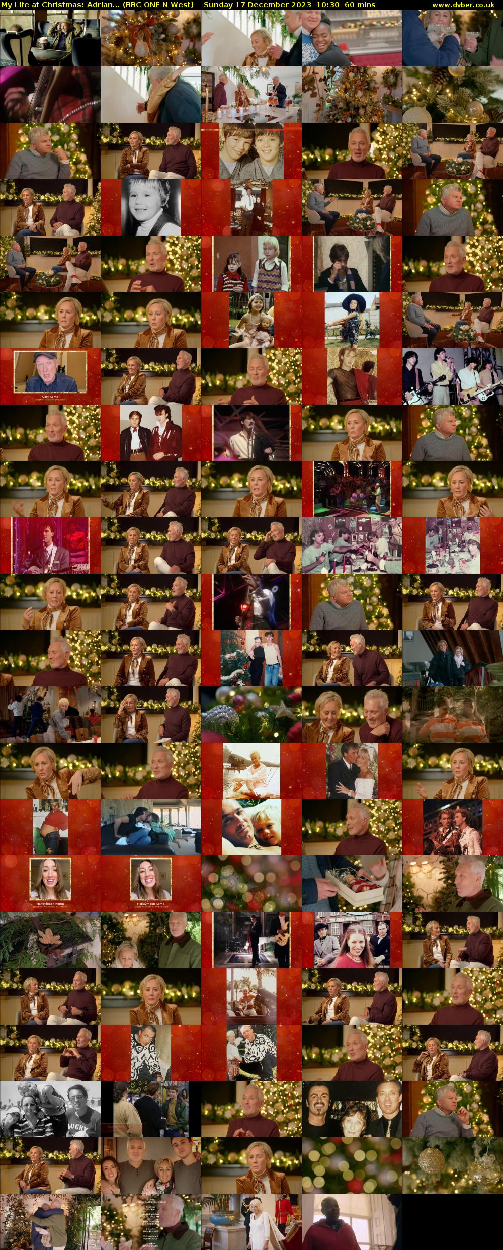 My Life at Christmas: Adrian... (BBC ONE N West) Sunday 17 December 2023 10:30 - 11:30