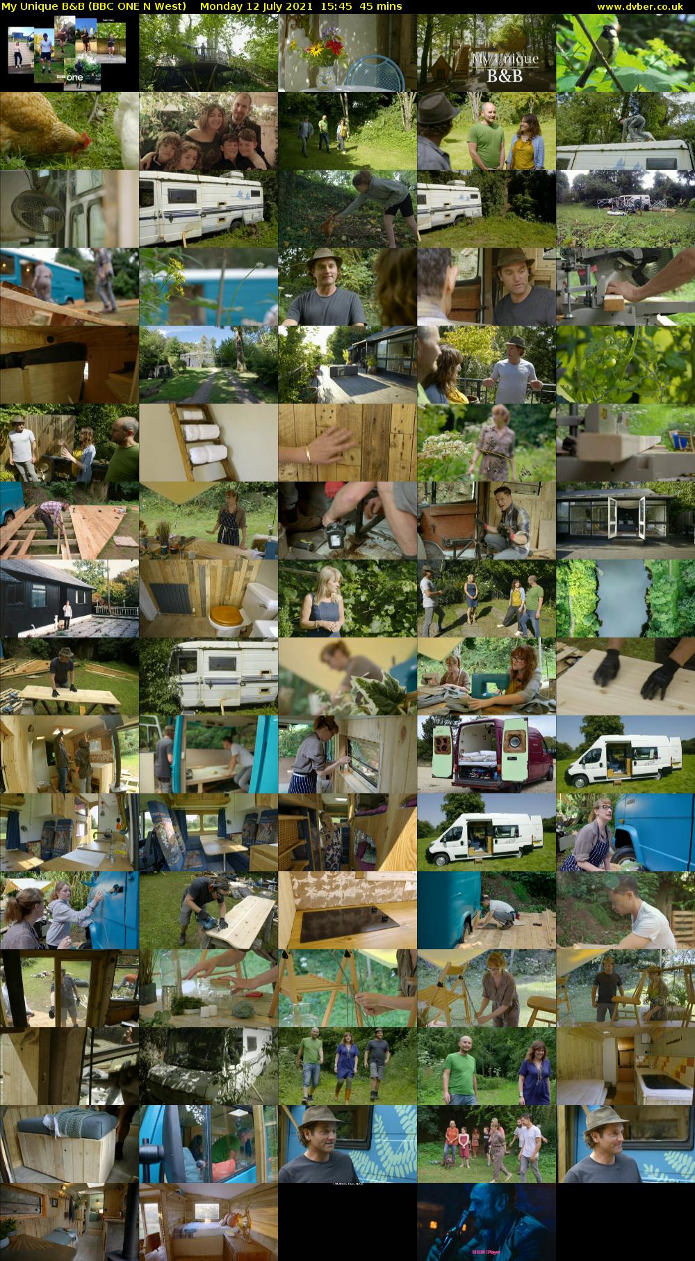 My Unique B&B (BBC ONE N West) Monday 12 July 2021 15:45 - 16:30