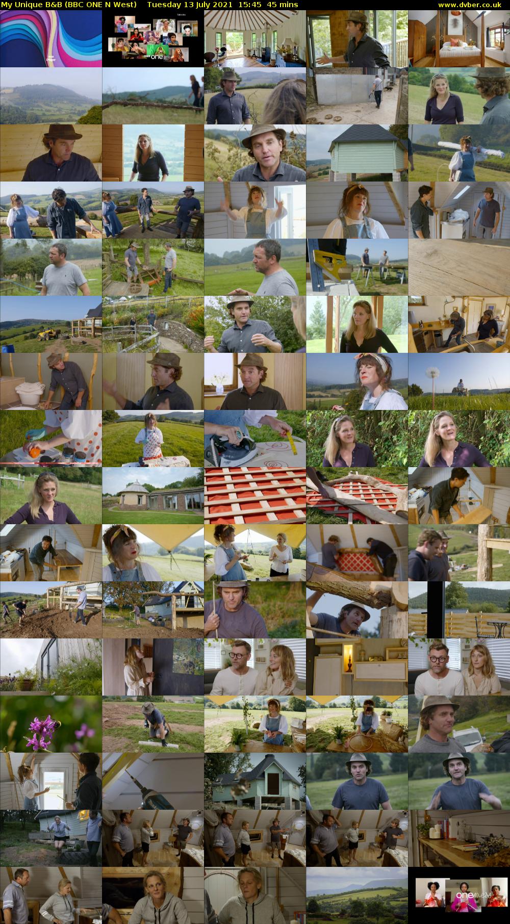 My Unique B&B (BBC ONE N West) Tuesday 13 July 2021 15:45 - 16:30