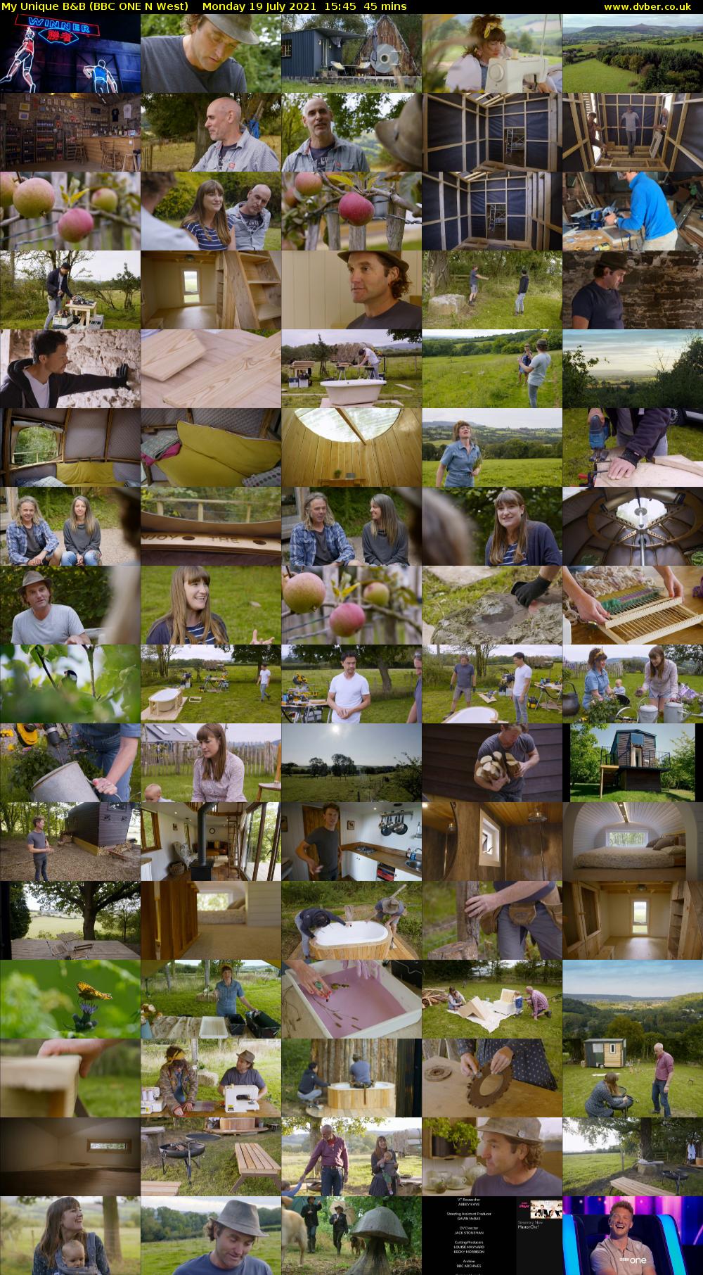 My Unique B&B (BBC ONE N West) Monday 19 July 2021 15:45 - 16:30