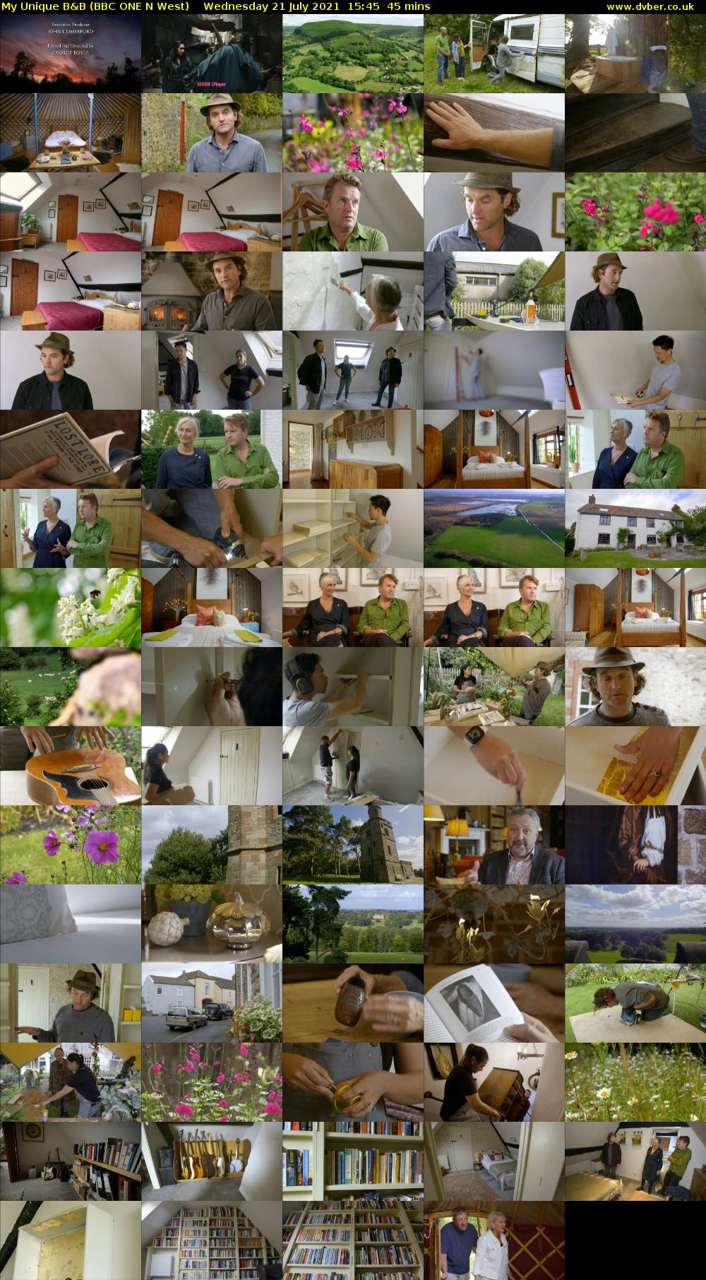 My Unique B&B (BBC ONE N West) Wednesday 21 July 2021 15:45 - 16:30
