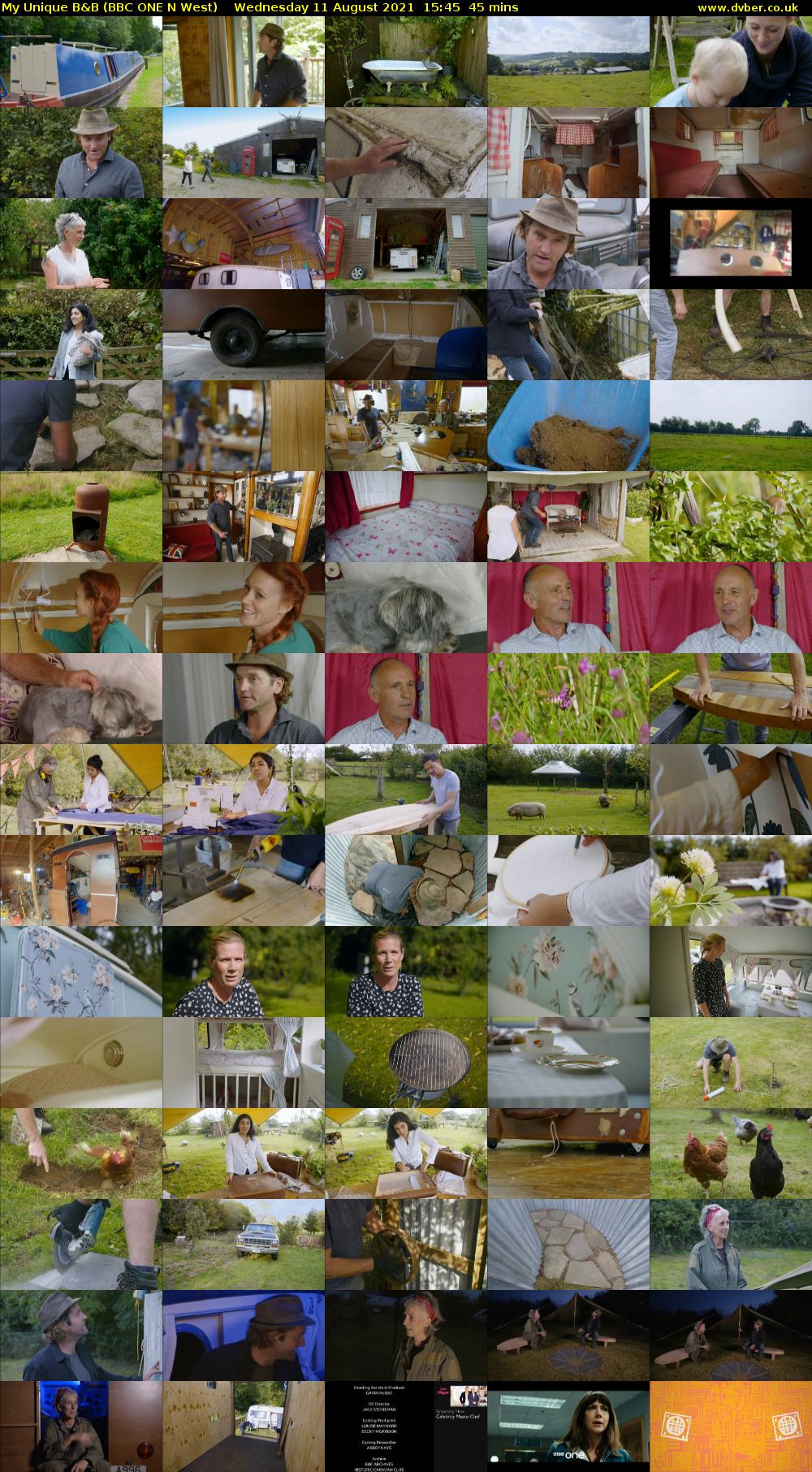 My Unique B&B (BBC ONE N West) Wednesday 11 August 2021 15:45 - 16:30