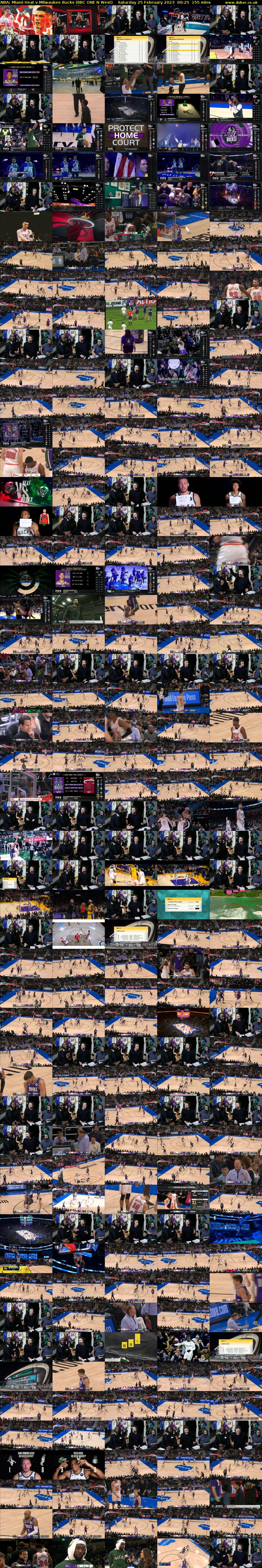NBA: Miami Heat v Milwaukee Bucks (BBC ONE N West) Saturday 25 February 2023 00:25 - 03:00