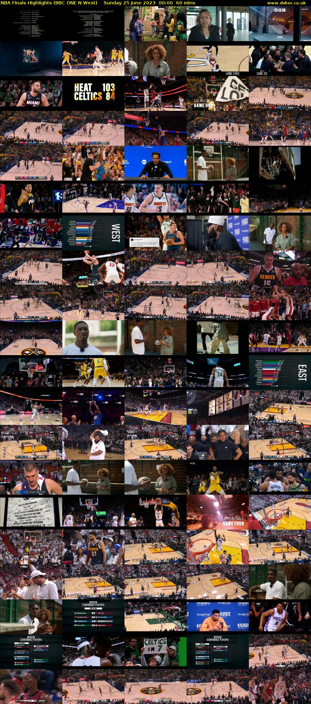 NBA Finals Highlights (BBC ONE N West) Sunday 25 June 2023 00:00 - 01:00