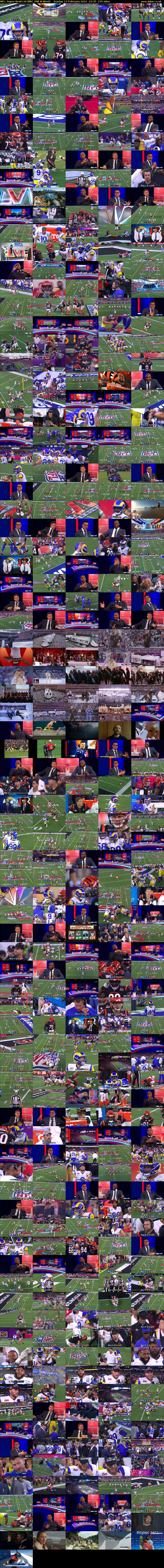 NFL: Super Bowl LVI (BBC ONE N West) Sunday 13 February 2022 23:35 - 03:30