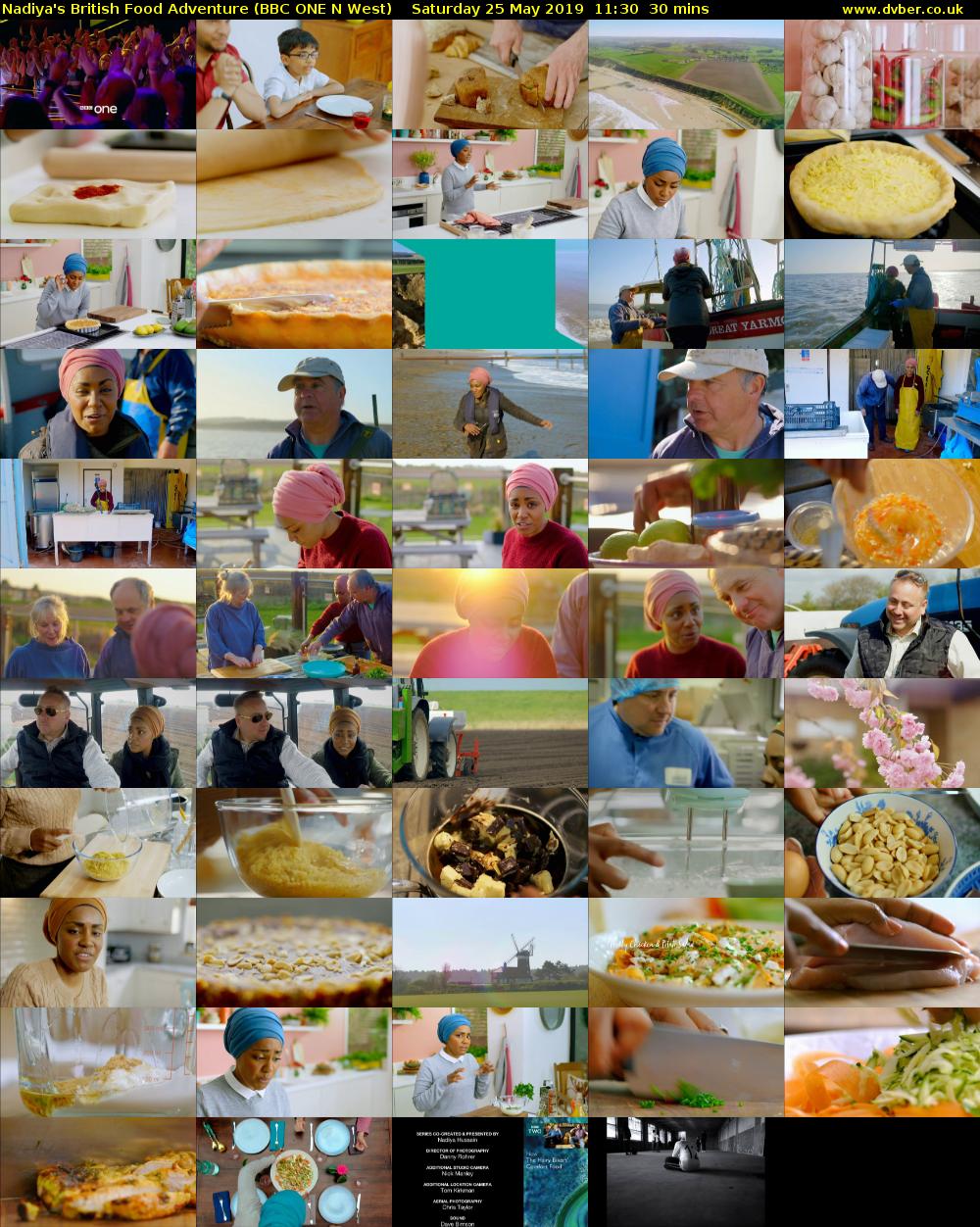 Nadiya's British Food Adventure (BBC ONE N West) Saturday 25 May 2019 11:30 - 12:00
