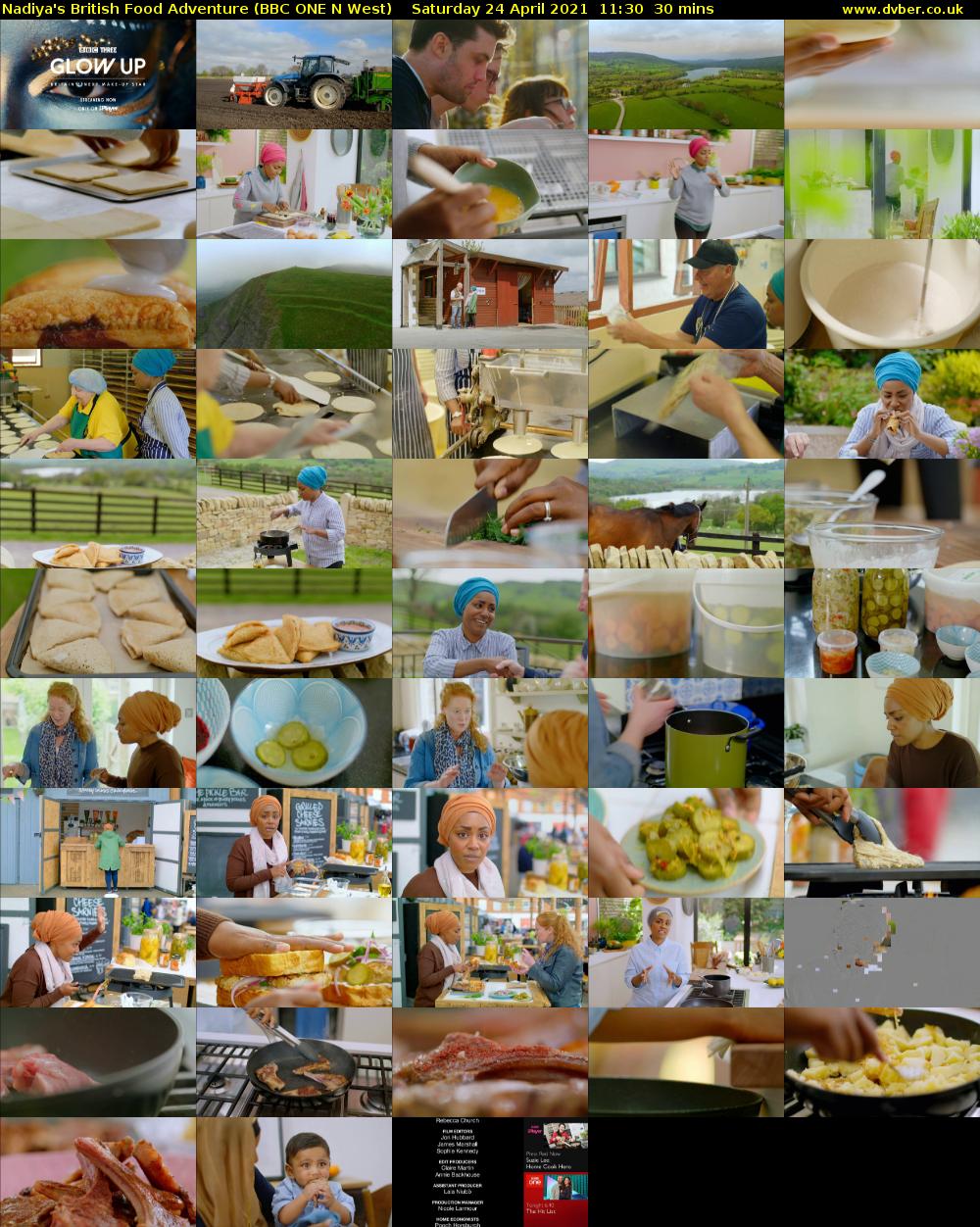 Nadiya's British Food Adventure (BBC ONE N West) Saturday 24 April 2021 11:30 - 12:00