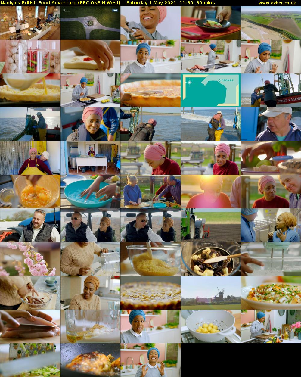 Nadiya's British Food Adventure (BBC ONE N West) Saturday 1 May 2021 11:30 - 12:00