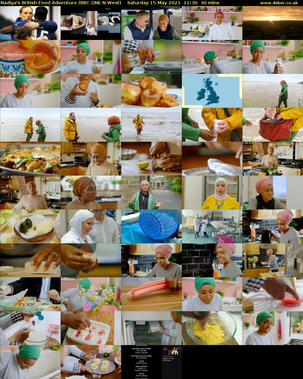 Nadiya's British Food Adventure (BBC ONE N West) Saturday 15 May 2021 11:30 - 12:00