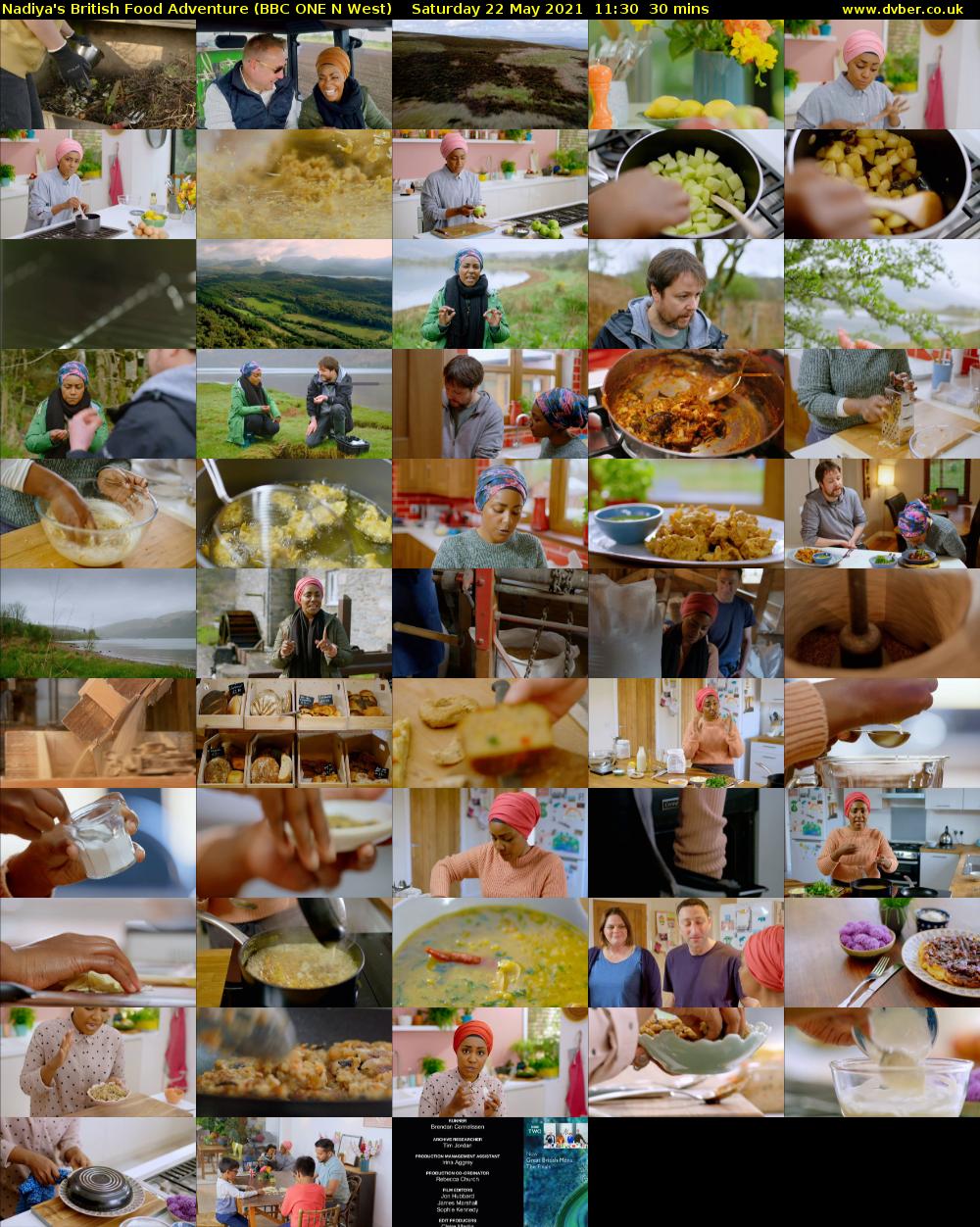 Nadiya's British Food Adventure (BBC ONE N West) Saturday 22 May 2021 11:30 - 12:00