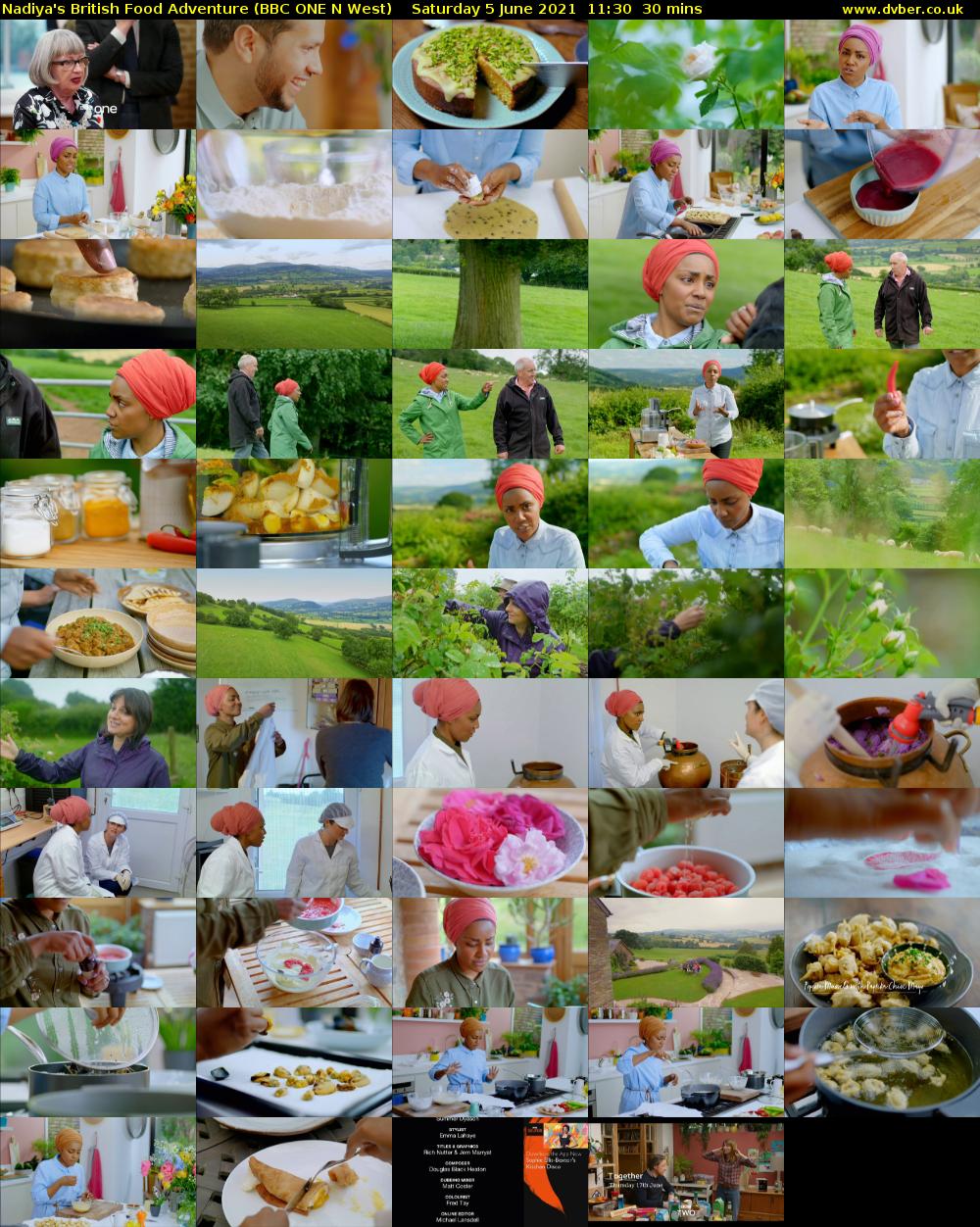 Nadiya's British Food Adventure (BBC ONE N West) Saturday 5 June 2021 11:30 - 12:00