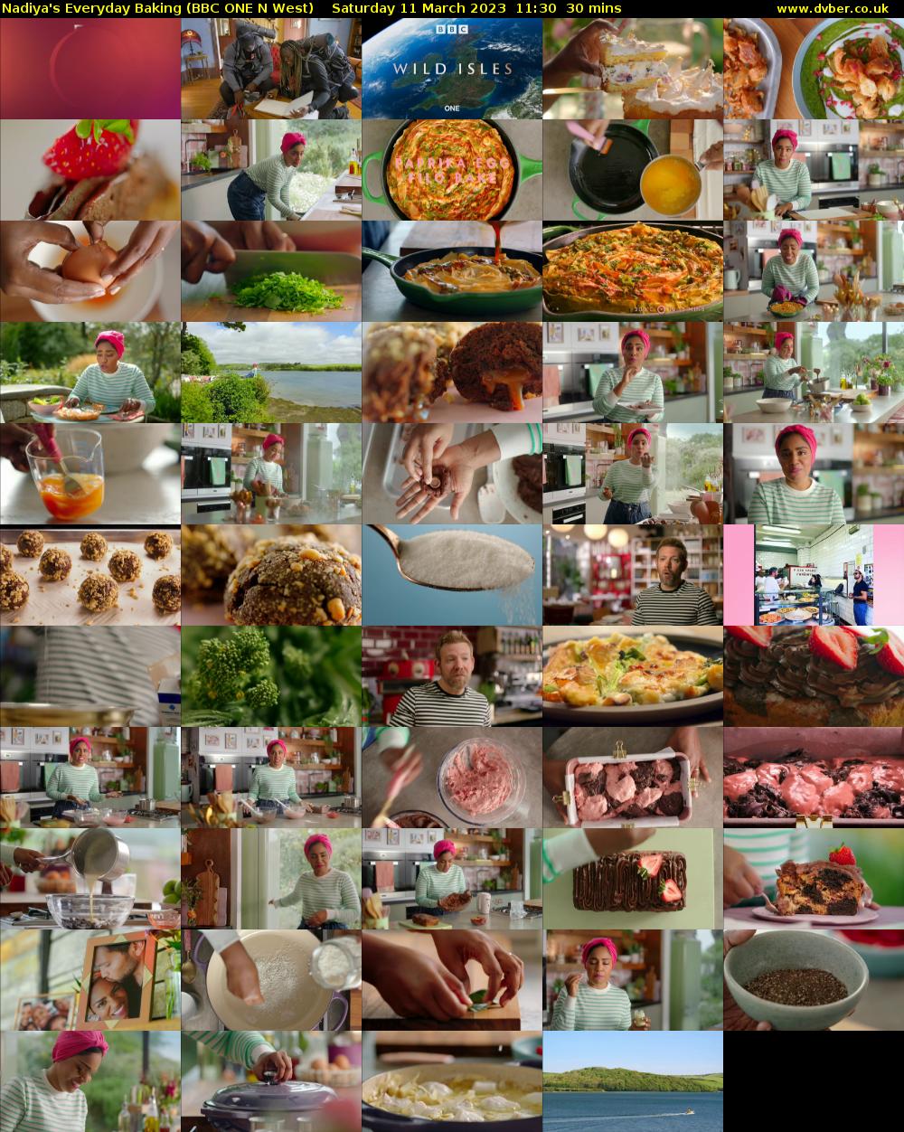 Nadiya's Everyday Baking (BBC ONE N West) Saturday 11 March 2023 11:30 - 12:00