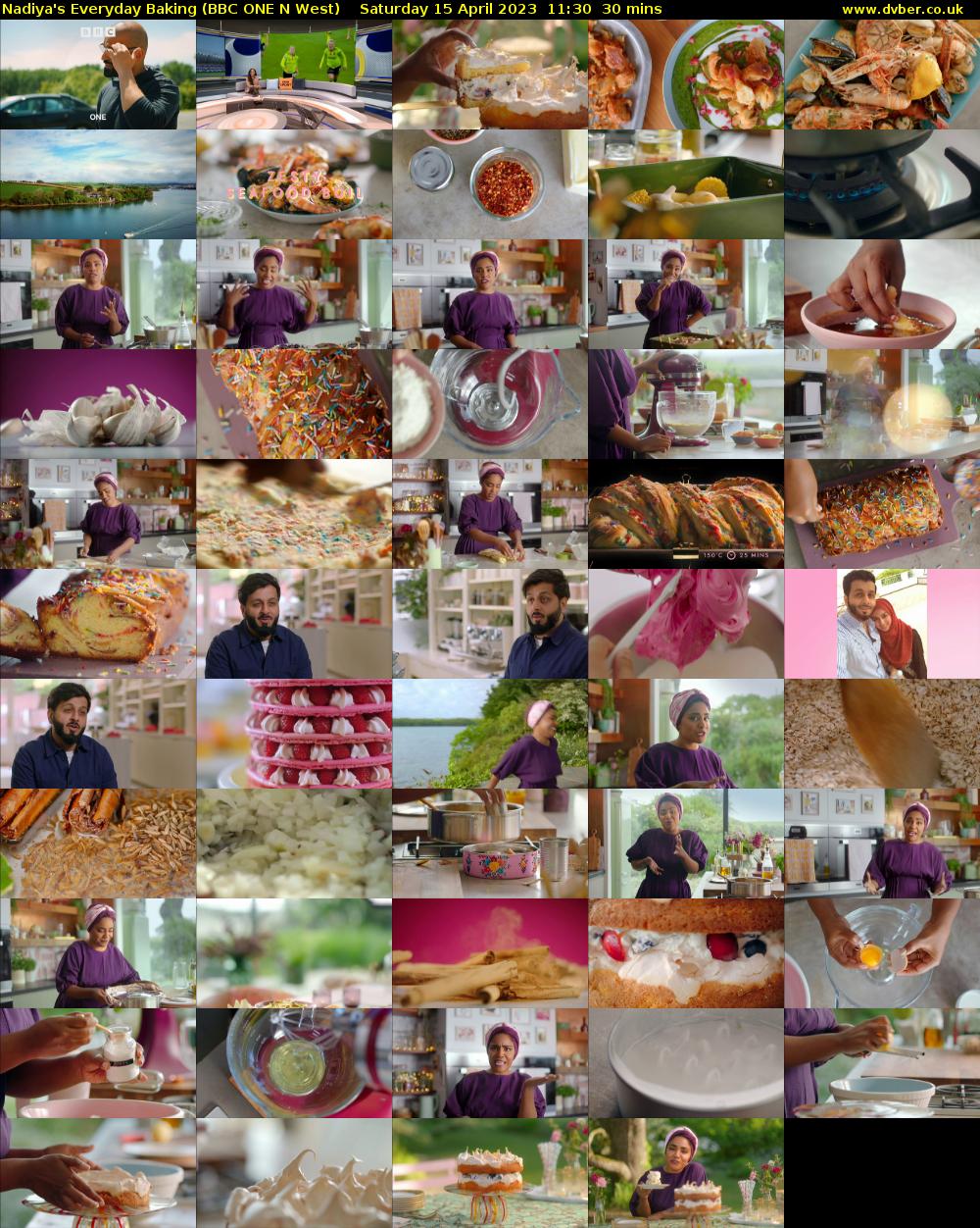 Nadiya's Everyday Baking (BBC ONE N West) Saturday 15 April 2023 11:30 - 12:00