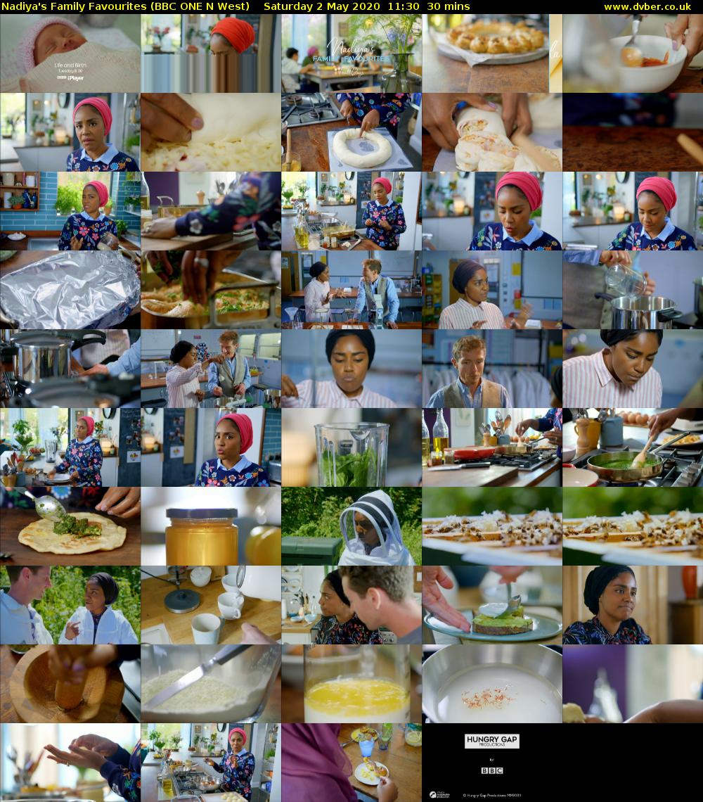 Nadiya's Family Favourites (BBC ONE N West) Saturday 2 May 2020 11:30 - 12:00