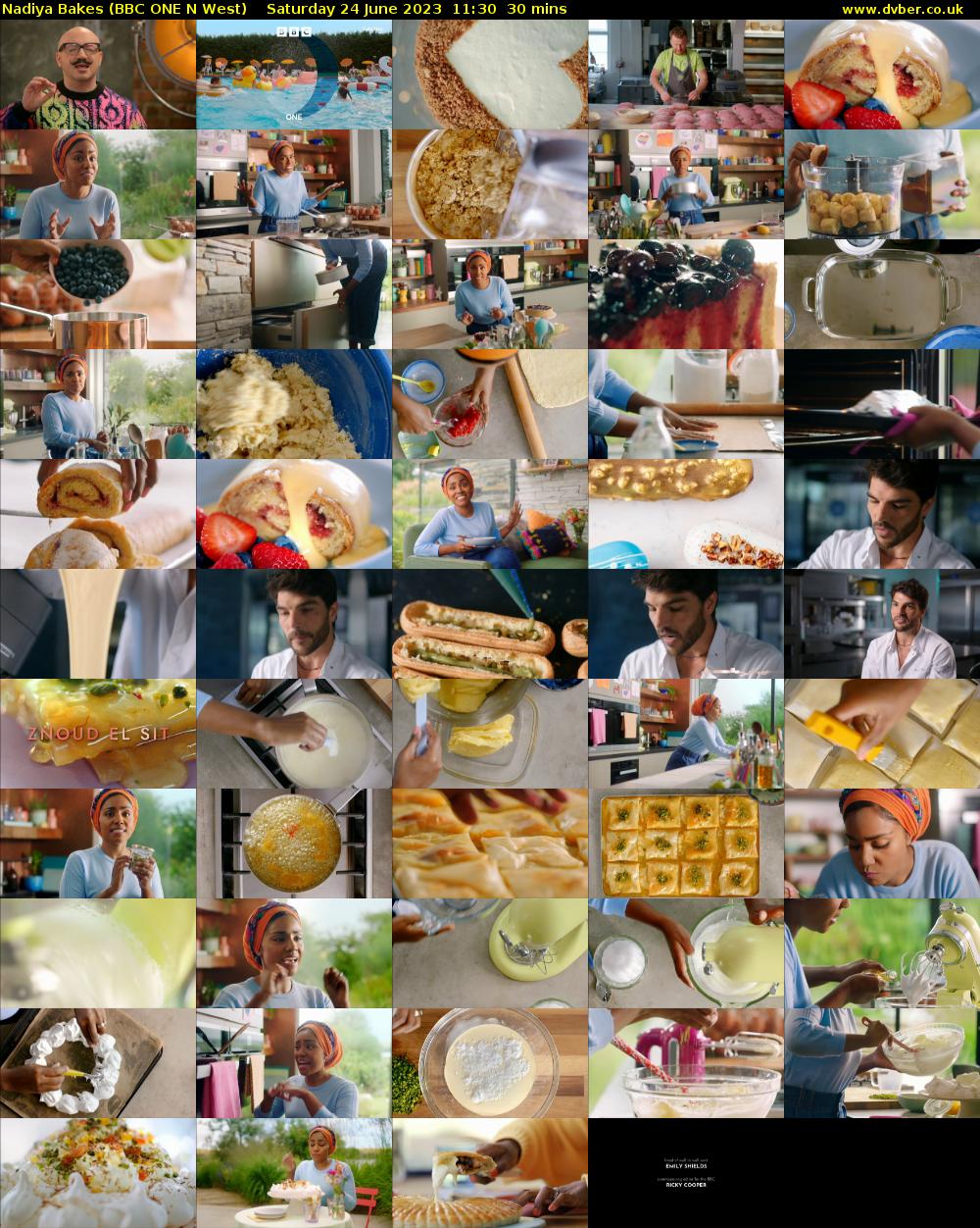 Nadiya Bakes (BBC ONE N West) Saturday 24 June 2023 11:30 - 12:00