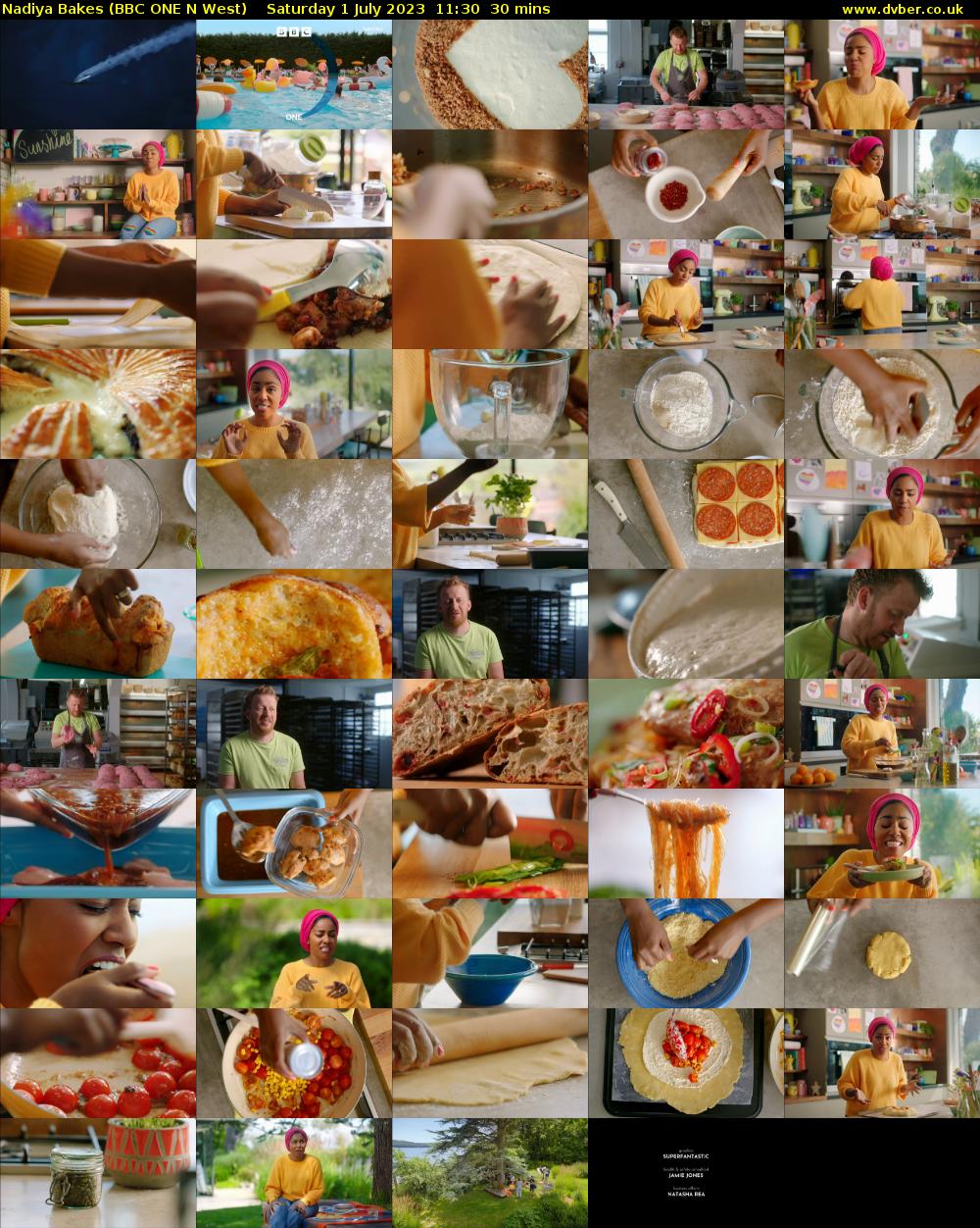 Nadiya Bakes (BBC ONE N West) Saturday 1 July 2023 11:30 - 12:00