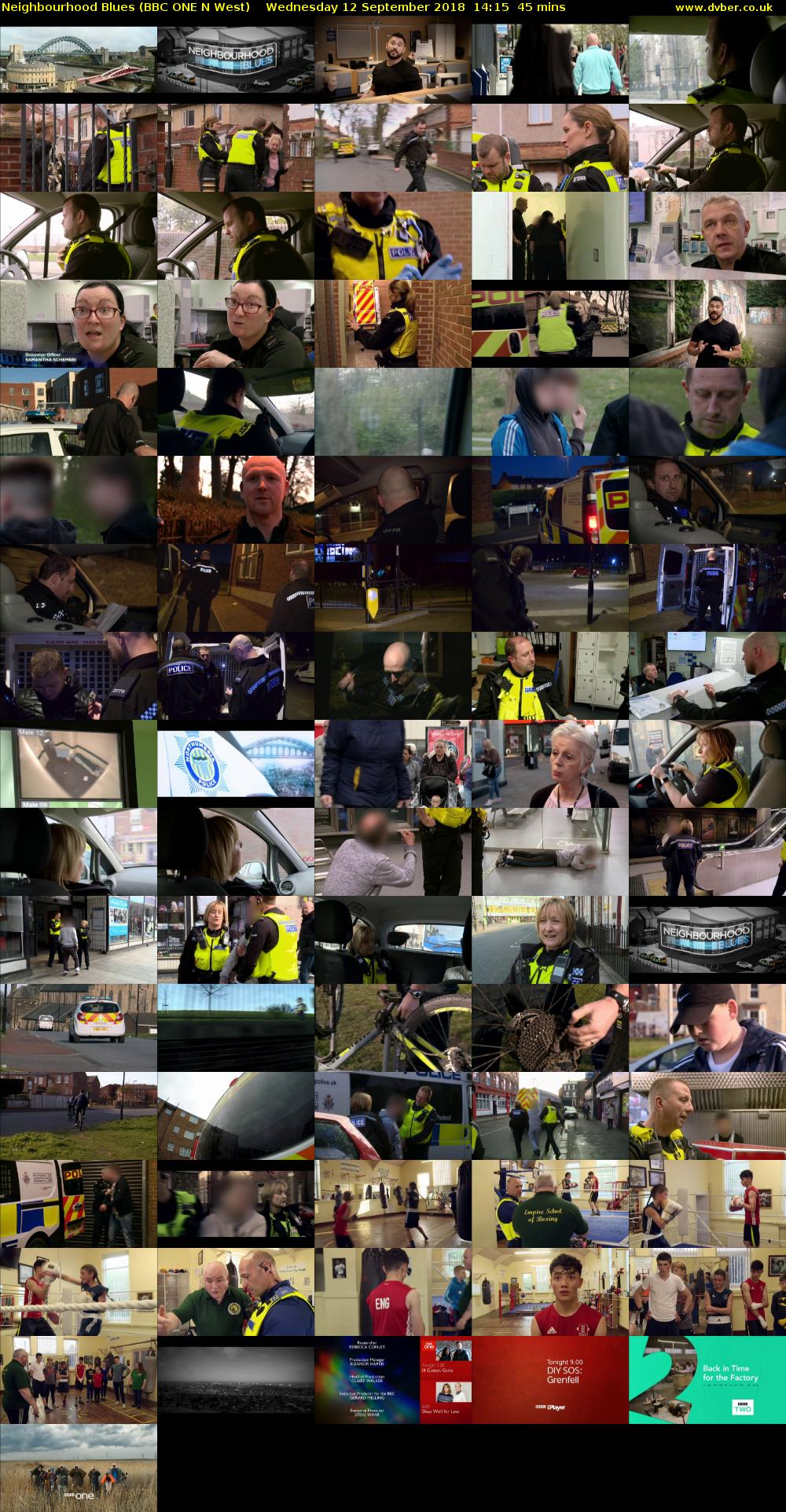 Neighbourhood Blues (BBC ONE N West) Wednesday 12 September 2018 14:15 - 15:00