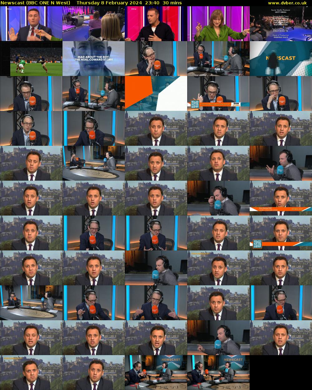 Newscast (BBC ONE N West) Thursday 8 February 2024 23:40 - 00:10
