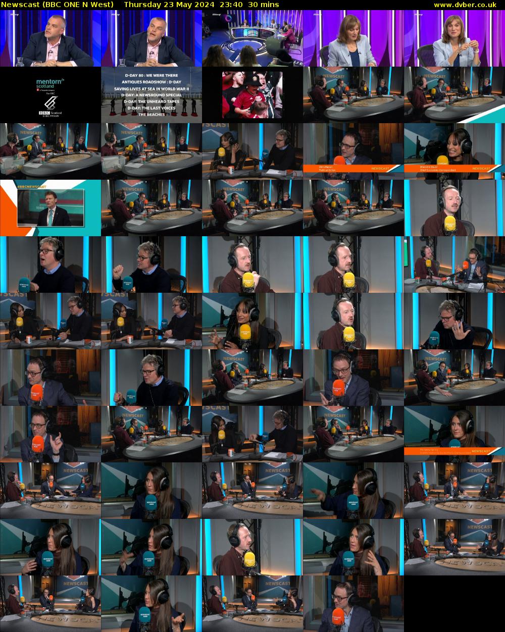 Newscast (BBC ONE N West) Thursday 23 May 2024 23:40 - 00:10