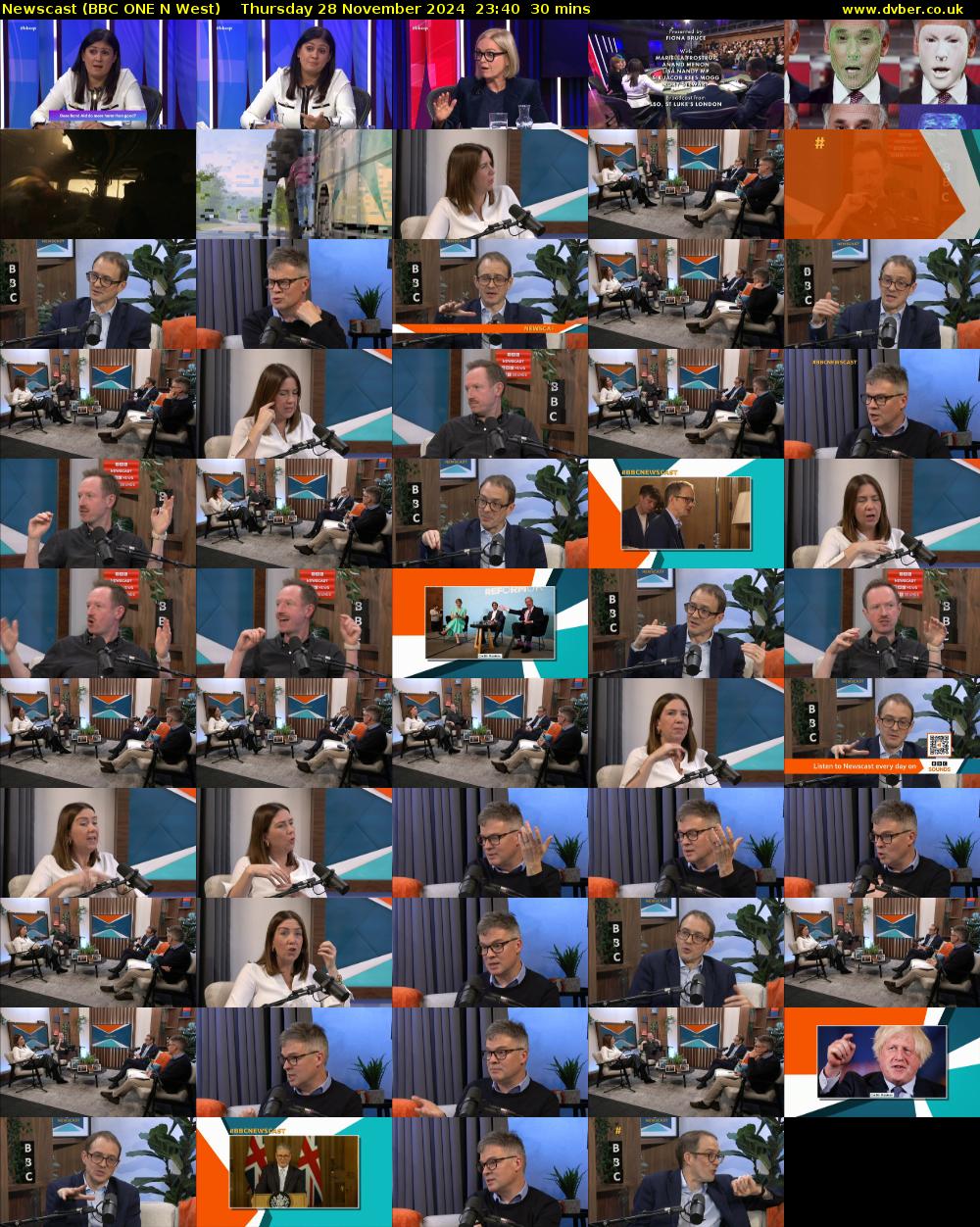 Newscast (BBC ONE N West) Thursday 28 November 2024 23:40 - 00:10