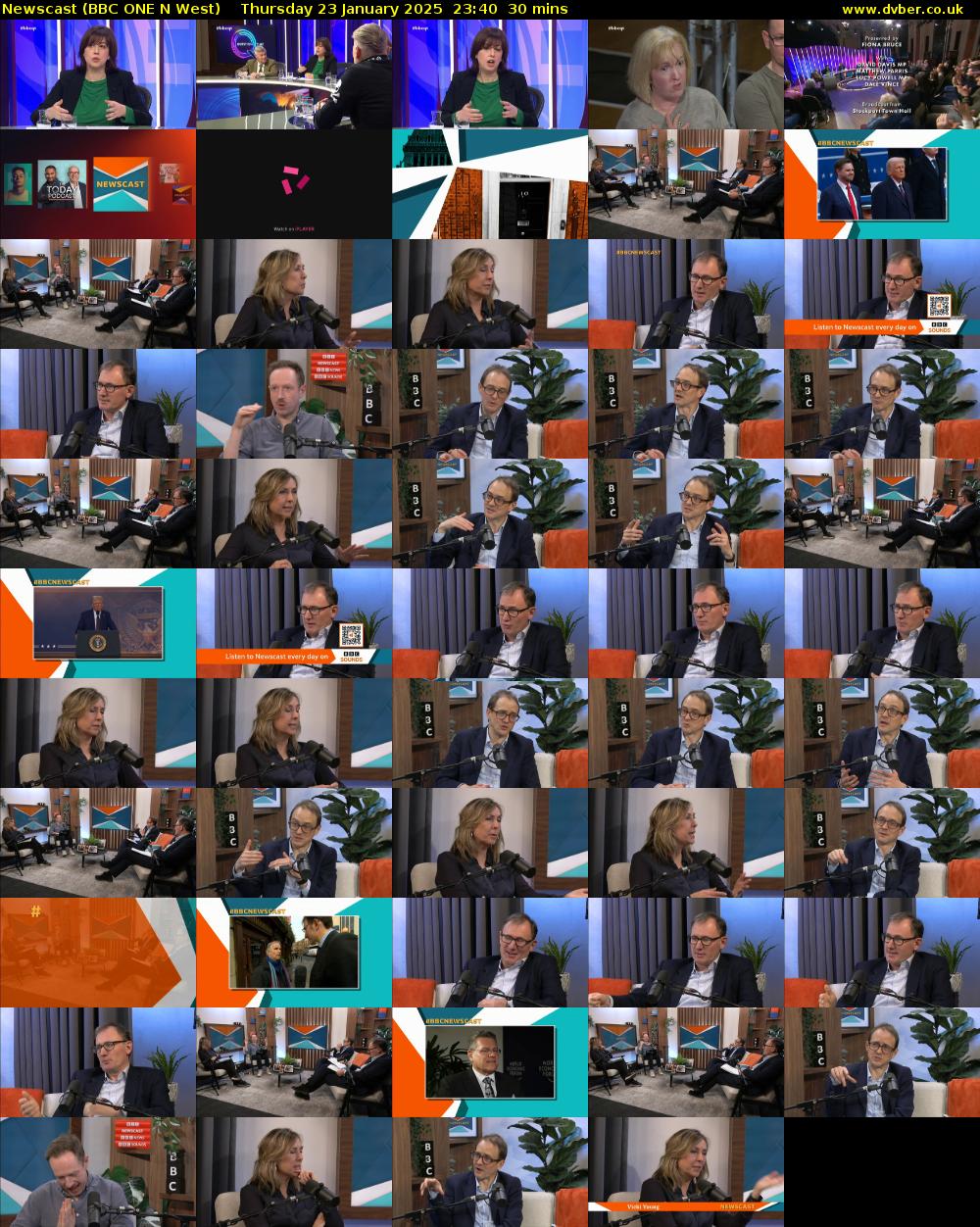 Newscast (BBC ONE N West) Thursday 23 January 2025 23:40 - 00:10