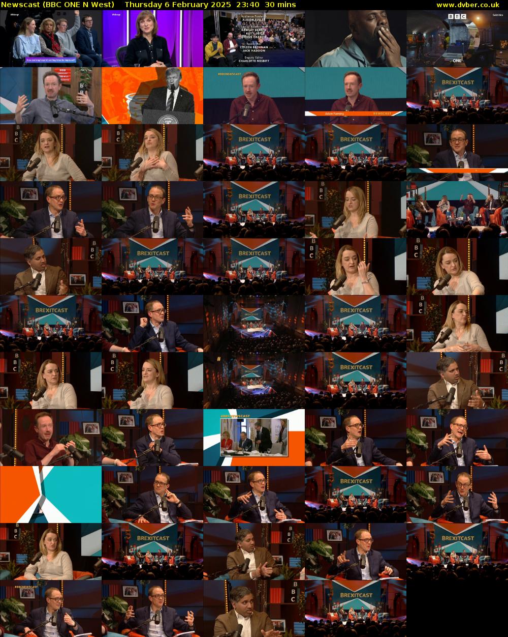 Newscast (BBC ONE N West) Thursday 6 February 2025 23:40 - 00:10